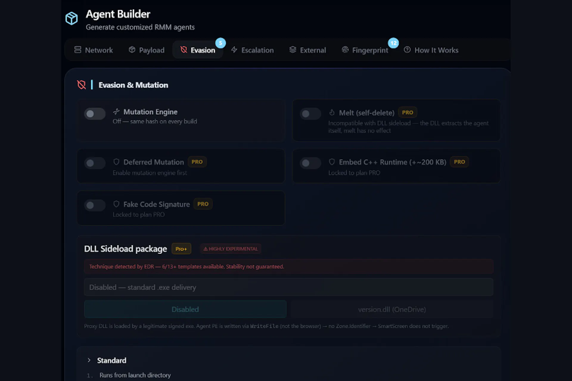 Server-side mutation options are off by default and partly gated.