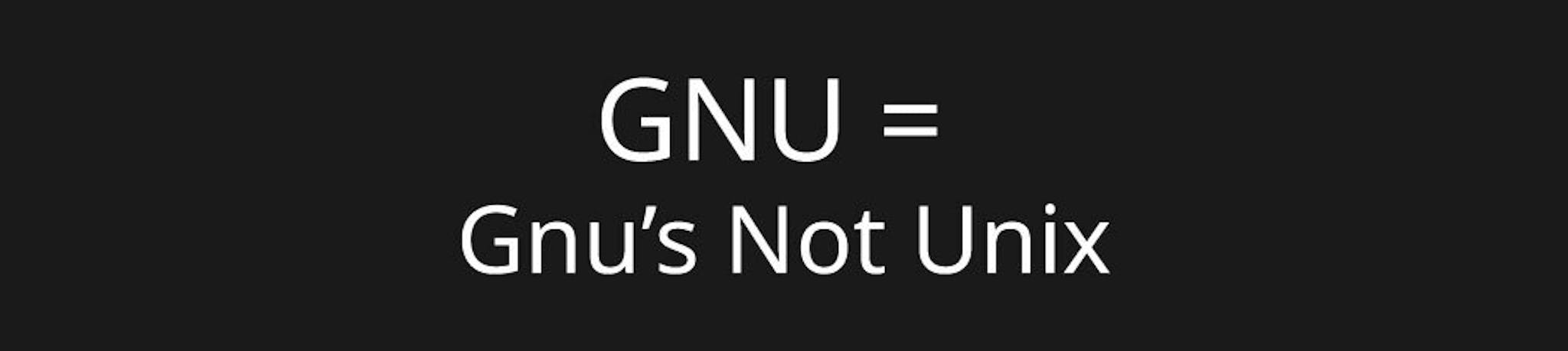 Gnu n'est pas Unix