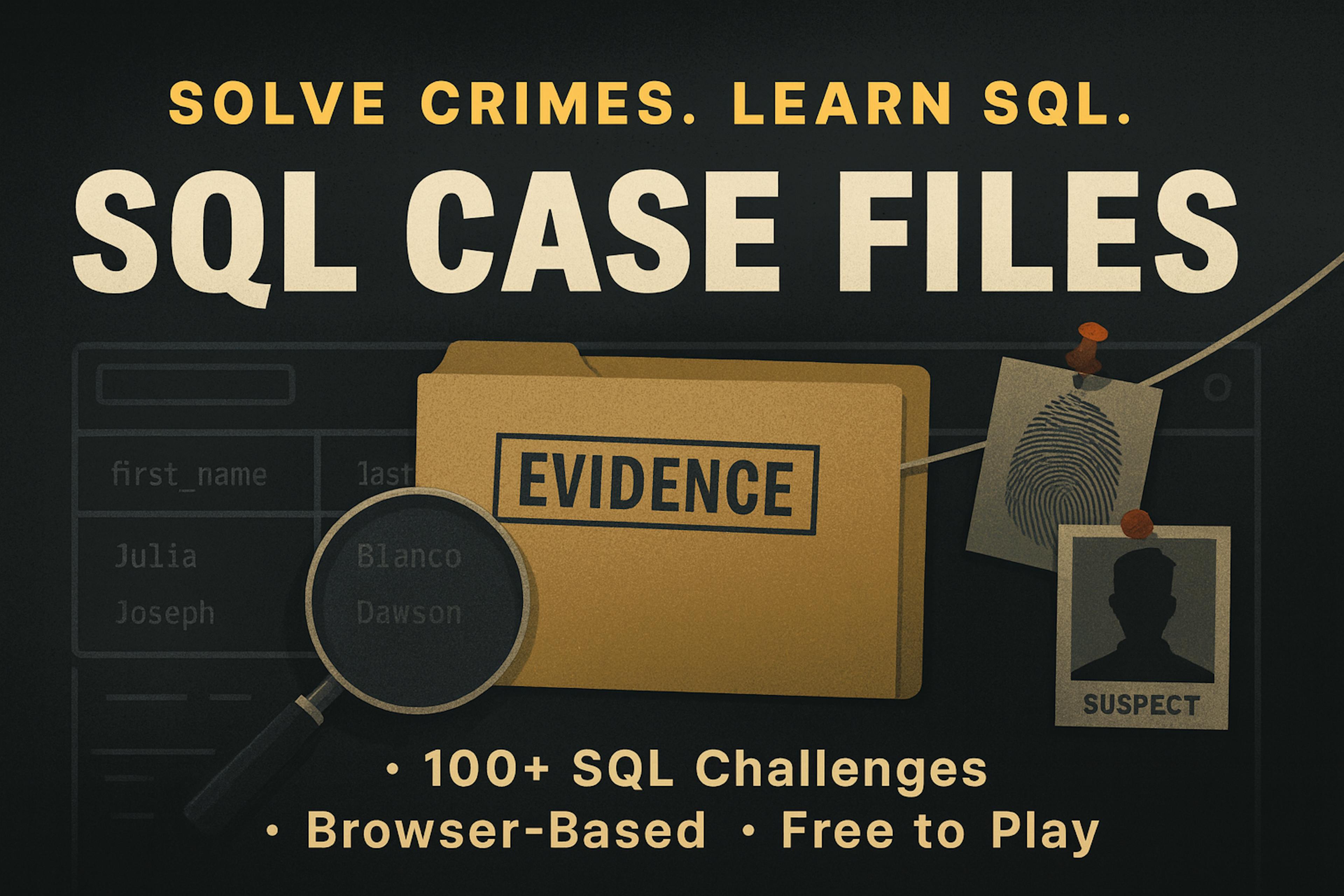 featured image - I Got 15K People to Practice SQL by Turning Them Into Detectives
