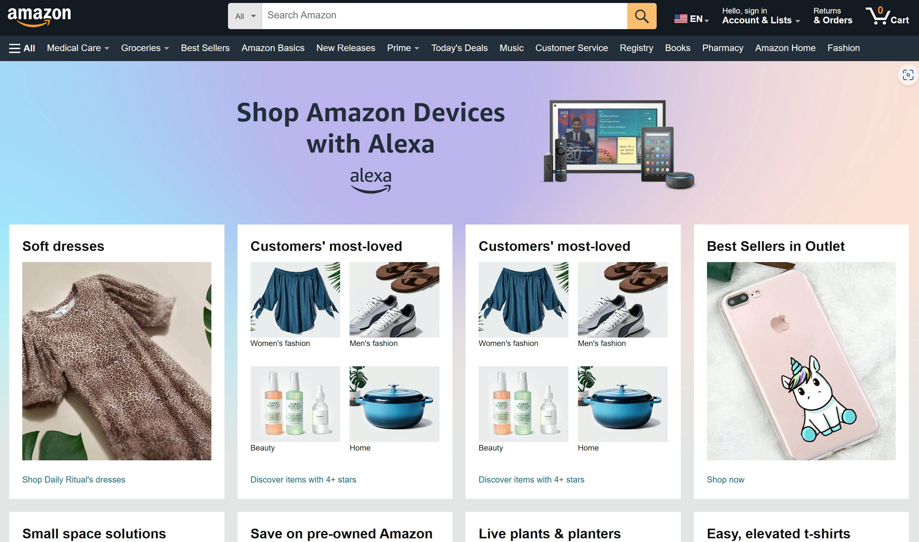 Amazon is a 'quantum-like' website. No two people will get the same Amazon homepage because of its personalized design.