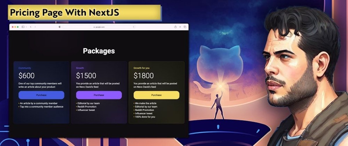 featured image - 🔥 Building a pricing page and charging visitors — A NextJS Guide 🤯 🤯 