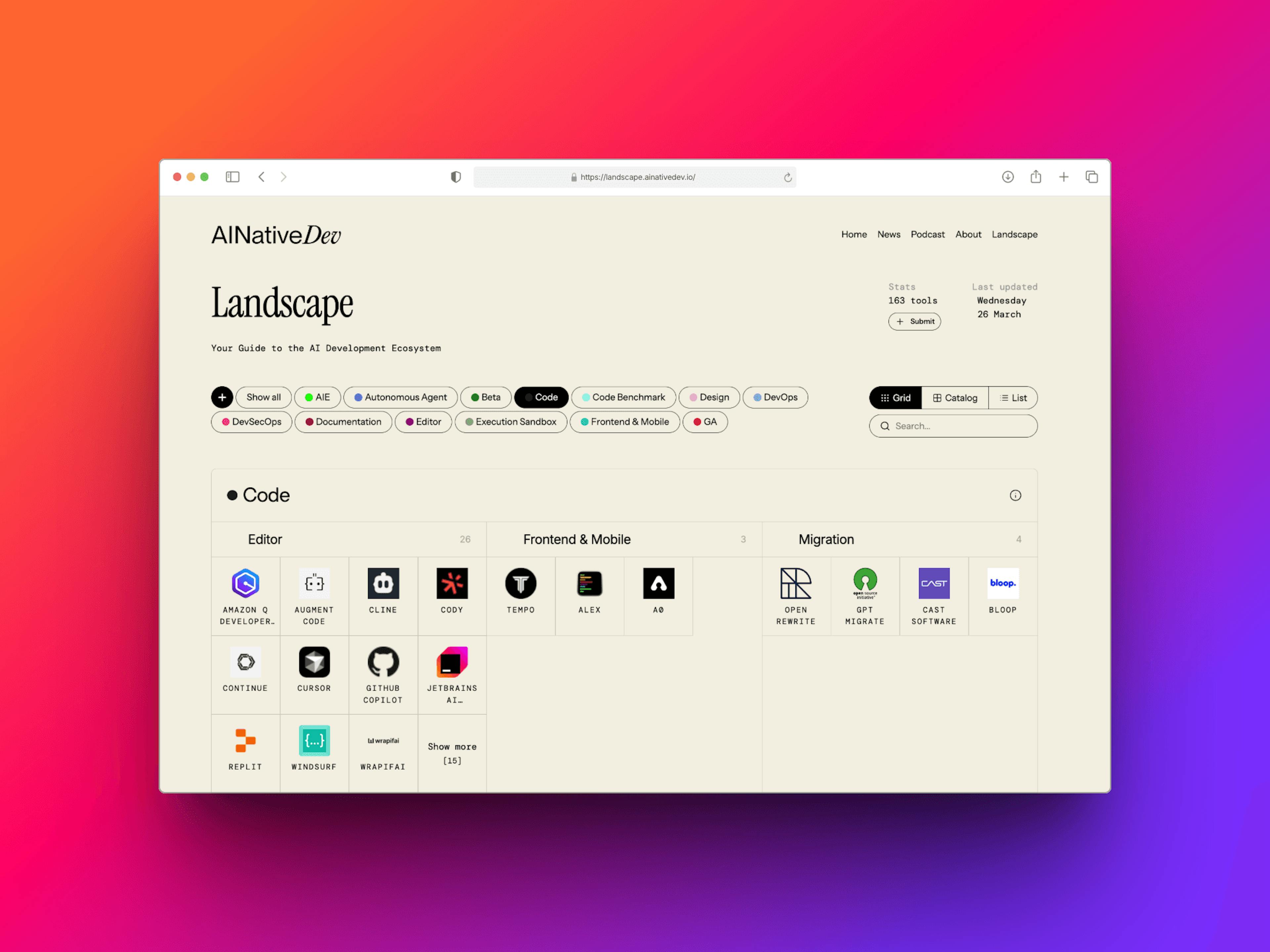 featured image - Announcing the AI Native Dev Landscape