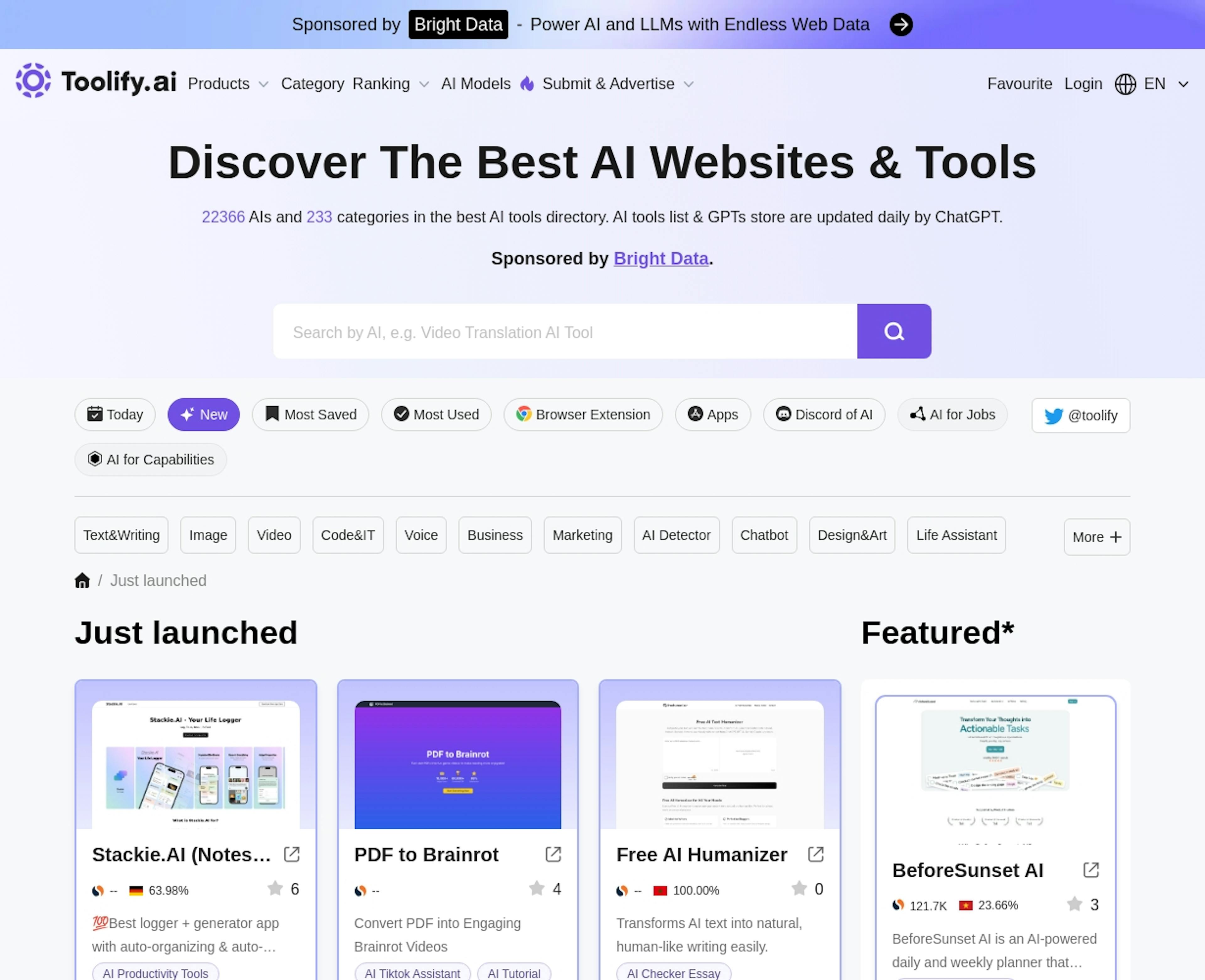 featured image - New Tool Can Help You Discover The Best AI Websites On the Planet