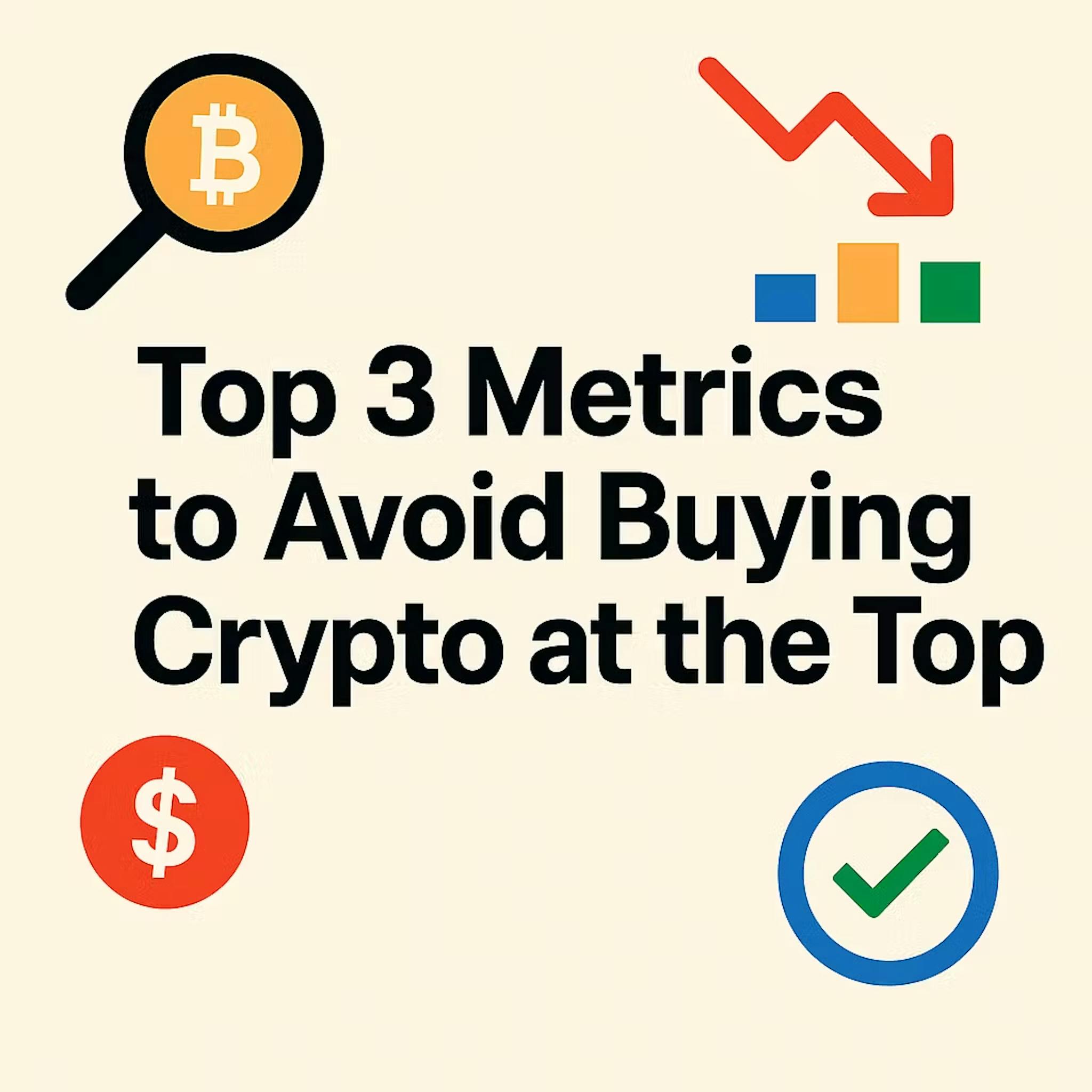 featured image - Top 3 Metrics to Avoid Buying Crypto at the Top