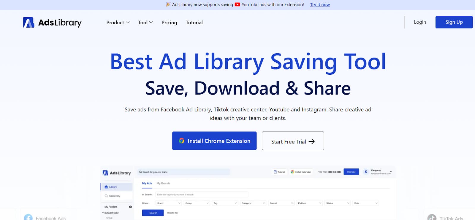 featured image - AdsLibrary Chrome Extension: Save & Download Ads From Any Platform