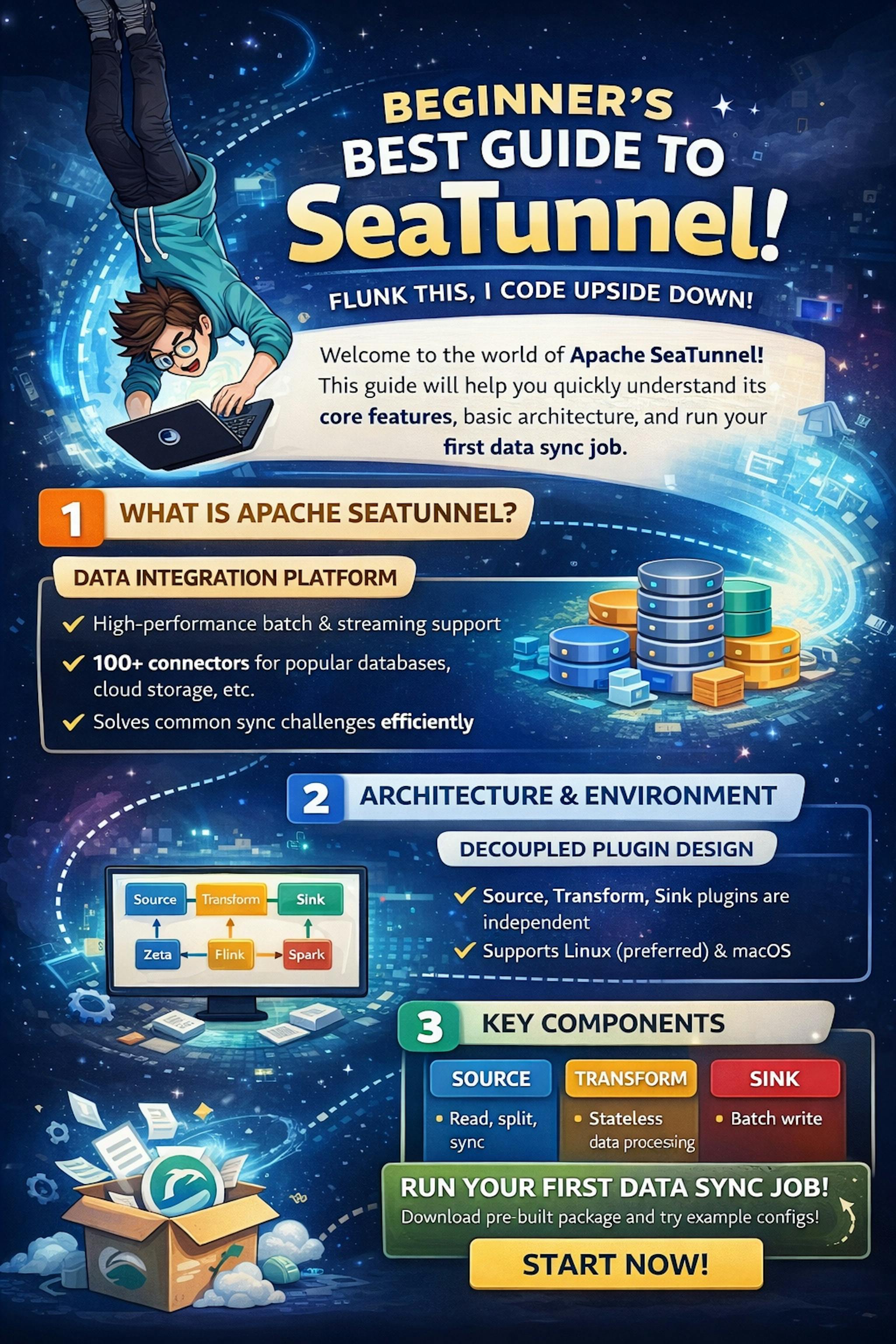 featured image - Apache SeaTunnel for Beginners: Your First Data Sync in 30 Minutes