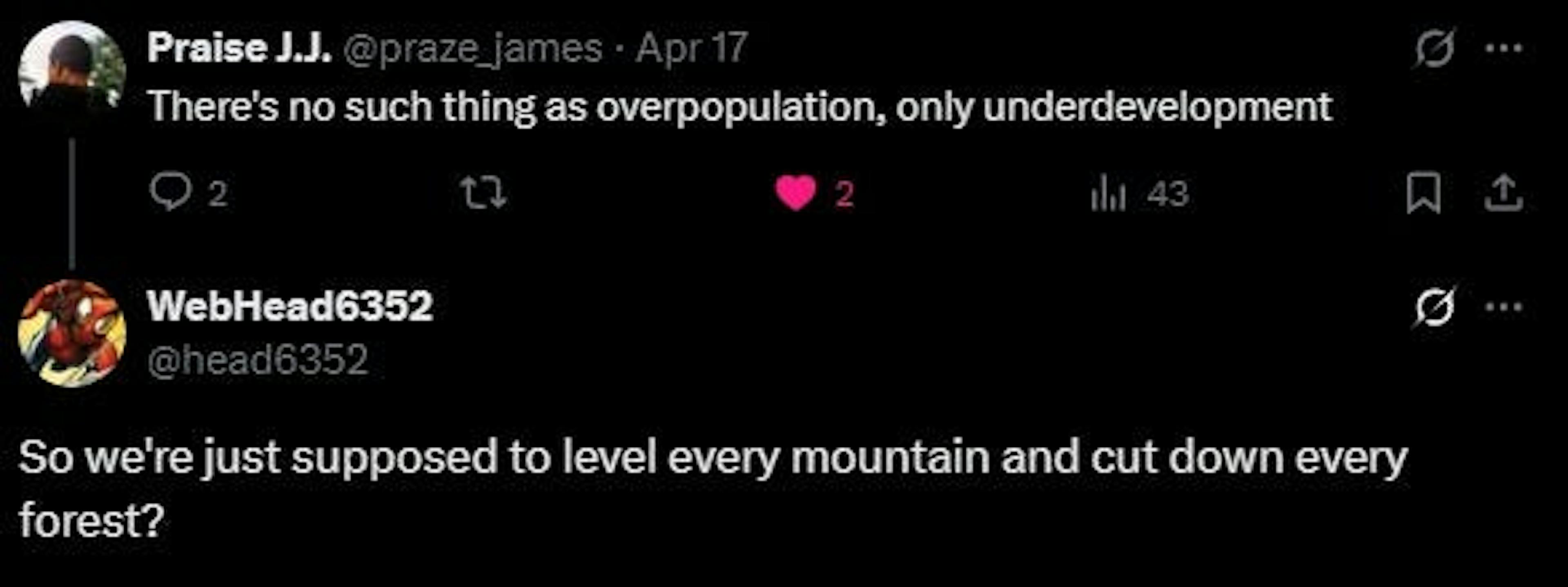 Overpopulation is a lie