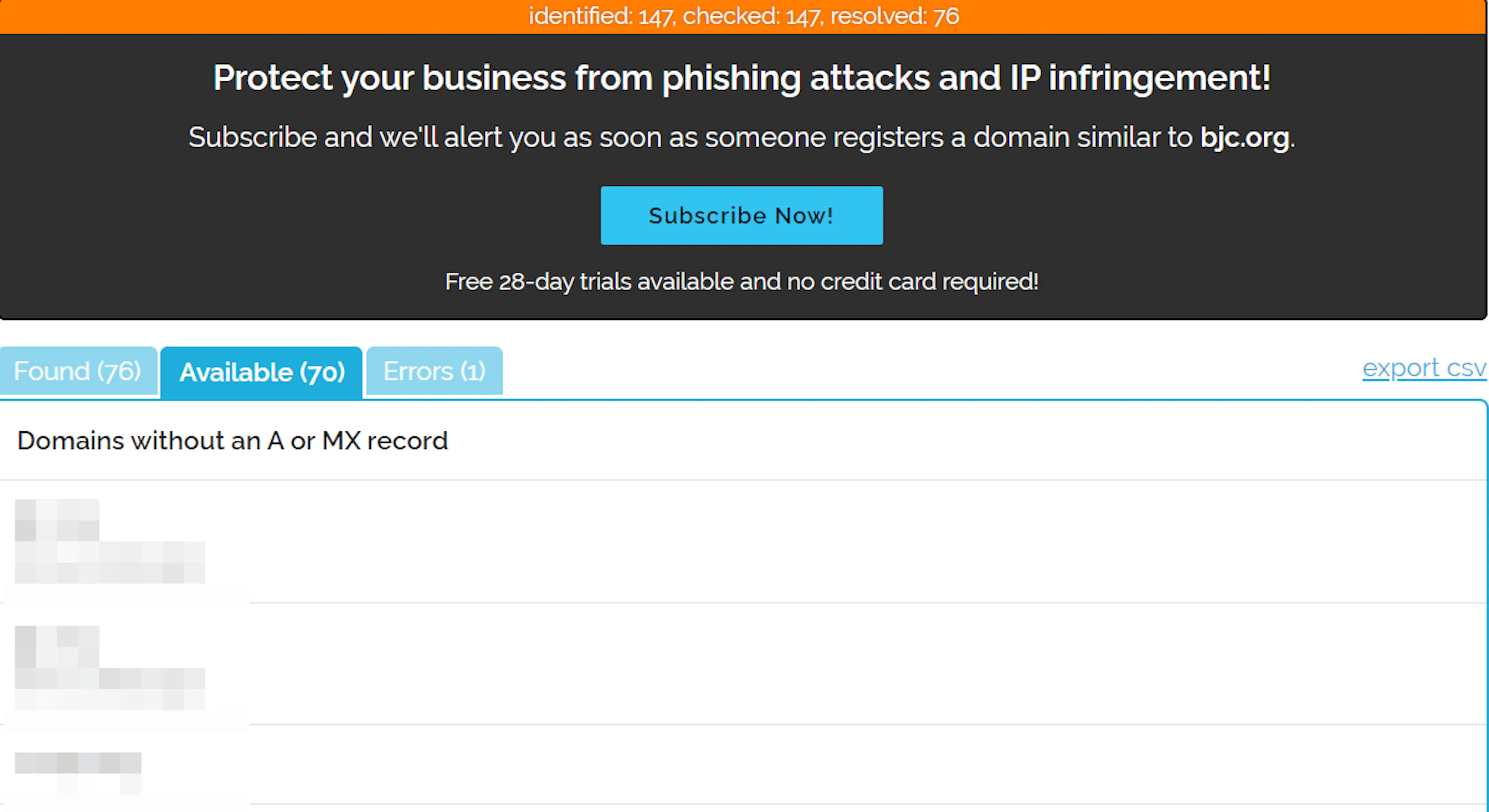dnstwister available domains