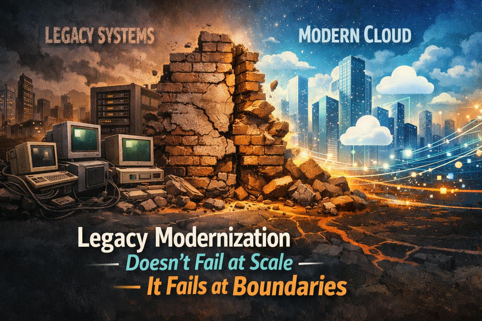 Legacy Modernization Doesn’t Fail at Scale — It Fails at Boundaries