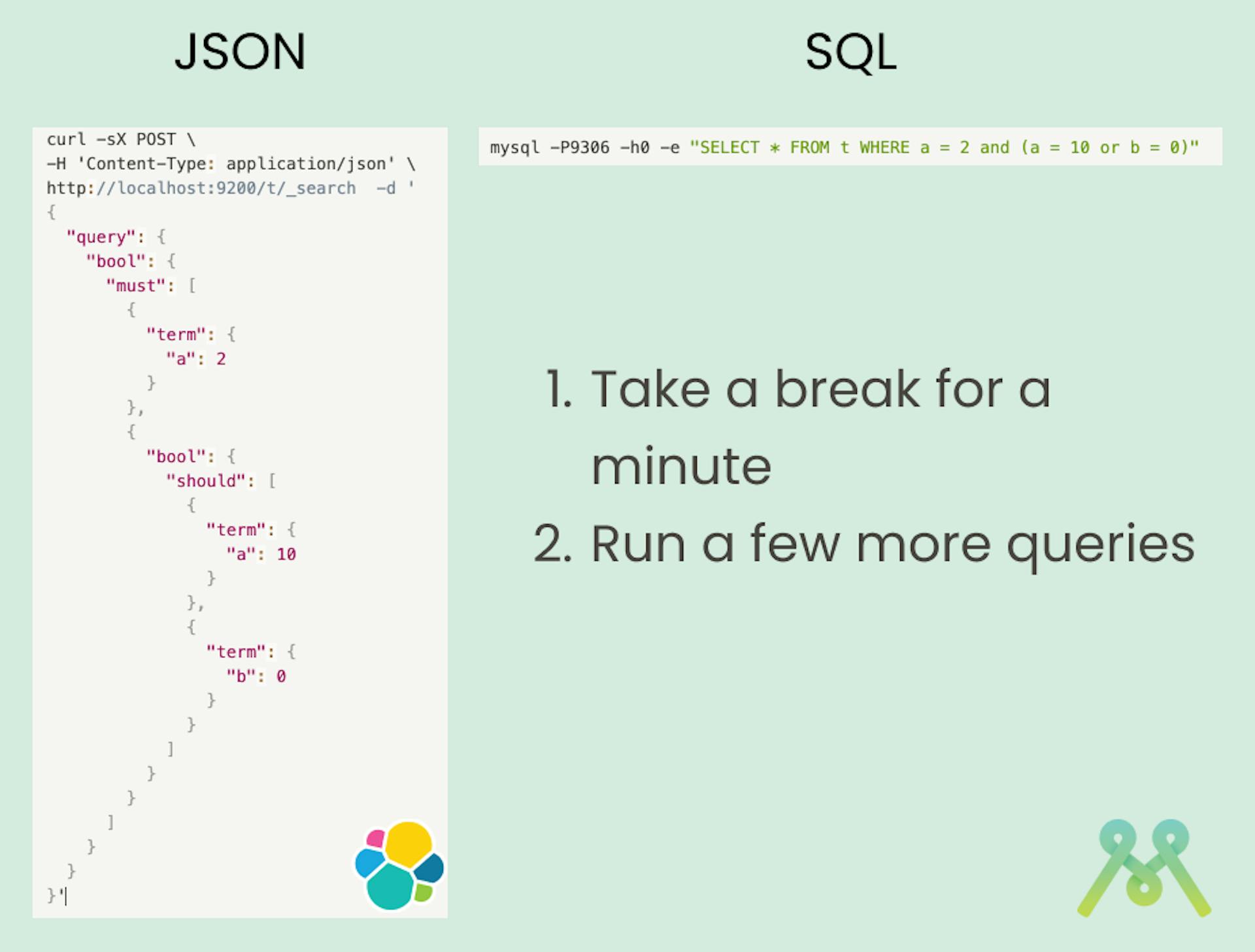 JSON vs SQL