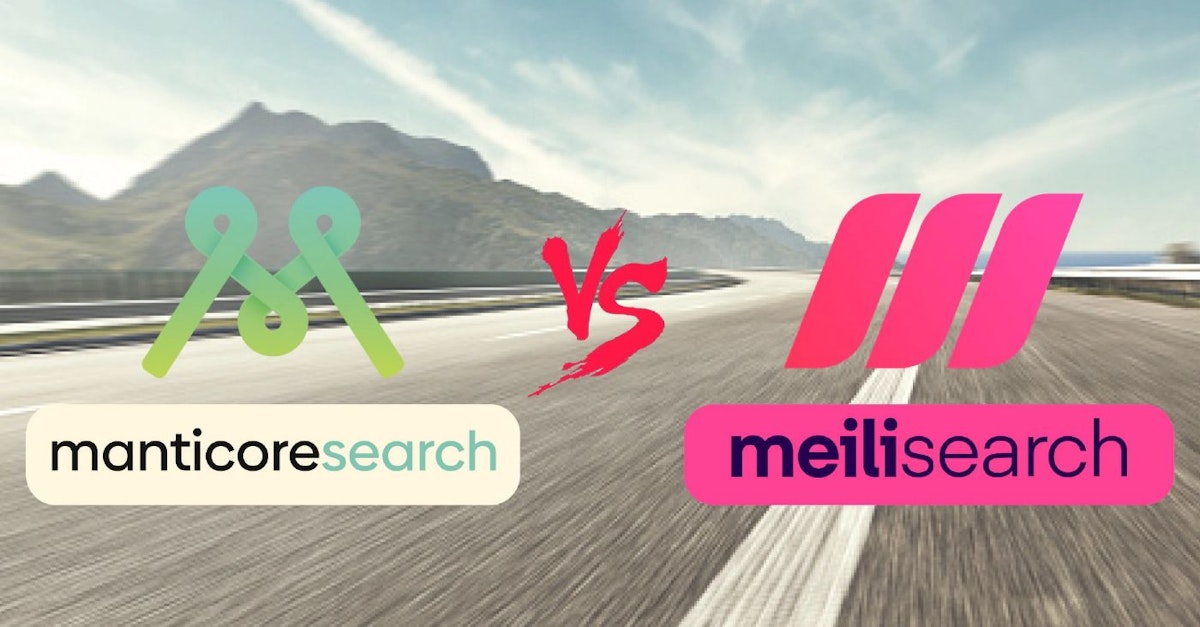 featured image - Comparación de Meilisearch y Manticore Search utilizando puntos de referencia clave