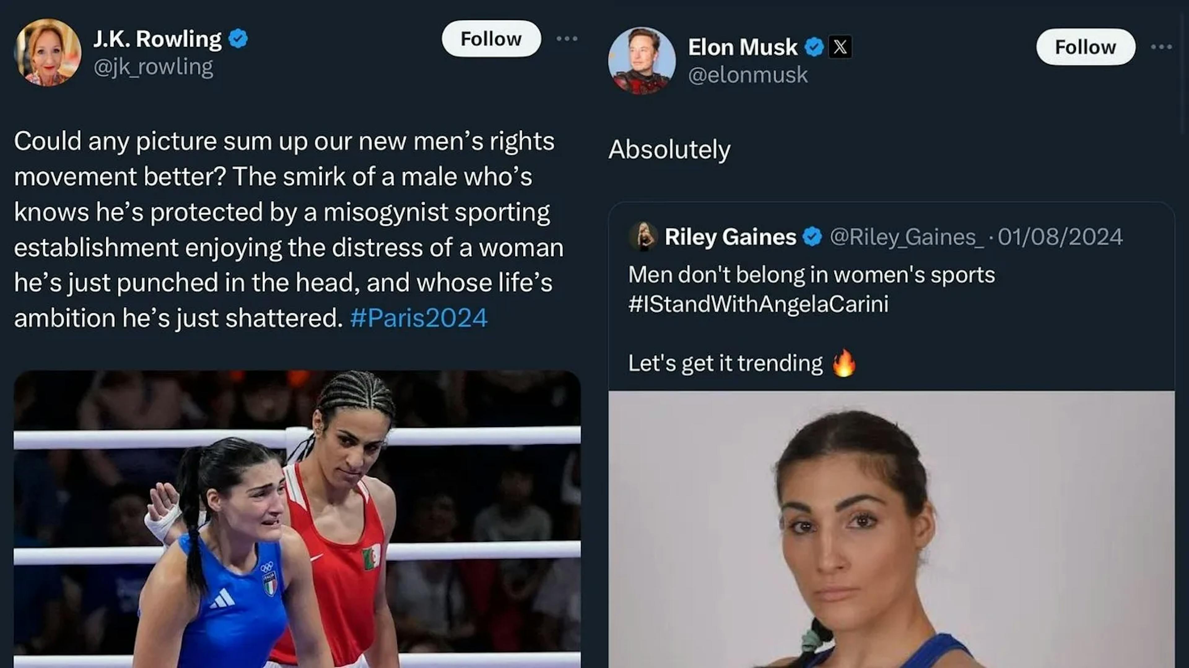 Gold Medallist Imane Khelif Slaps Elon Musk & J.K. Rowling With Lawsuit -  Hype Malaysia