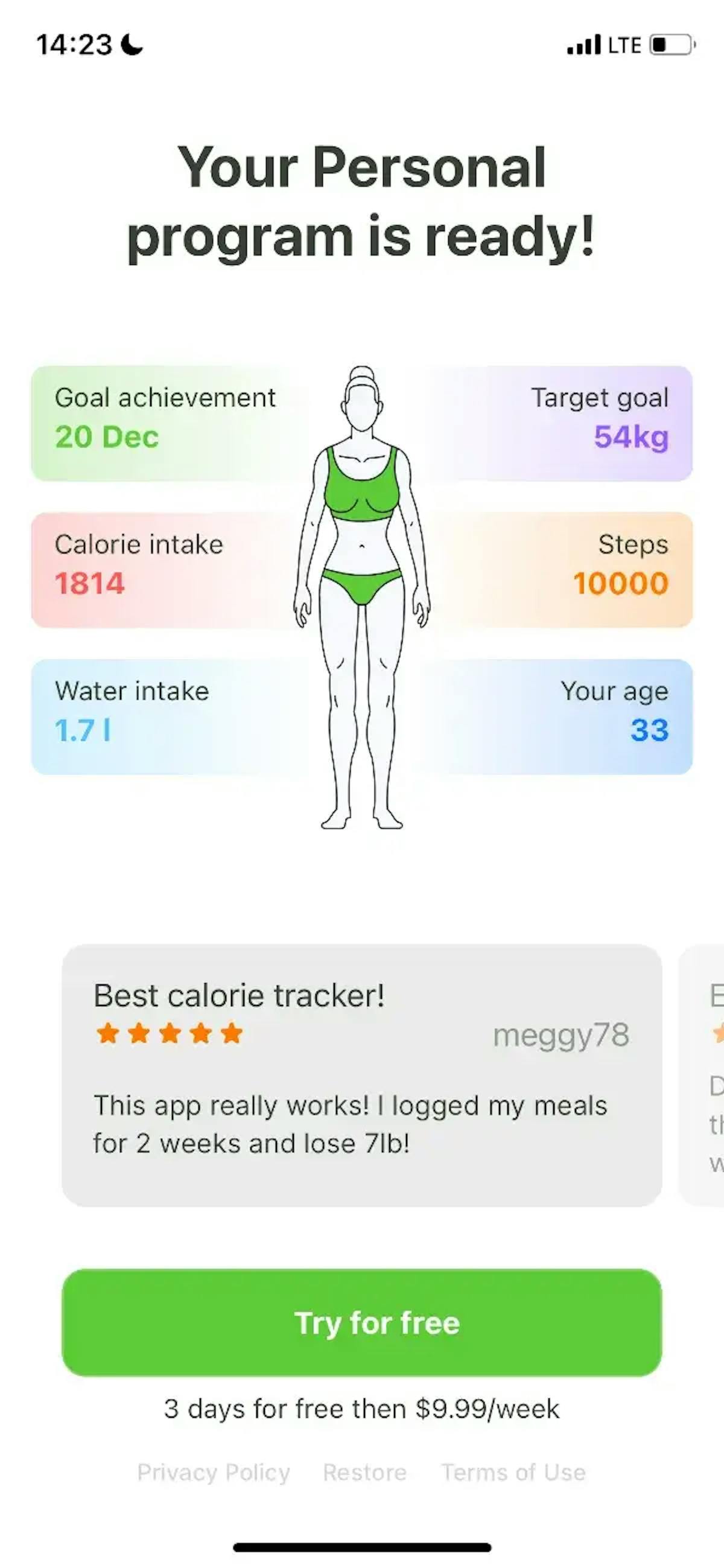 Calorie Counter: Food Tracker