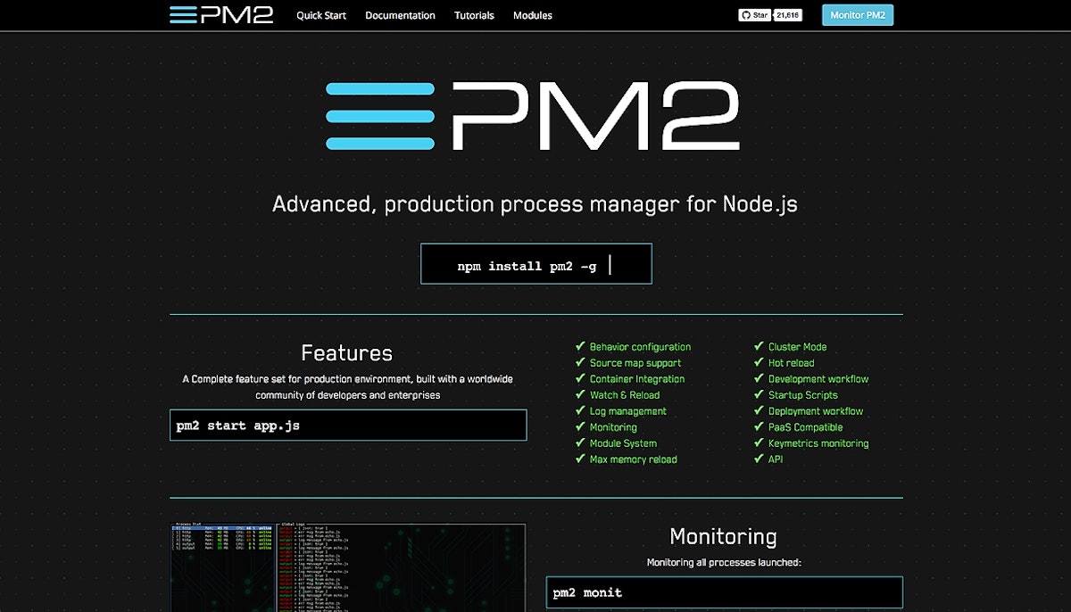 featured image - Setup a Node.js Application Using PM2