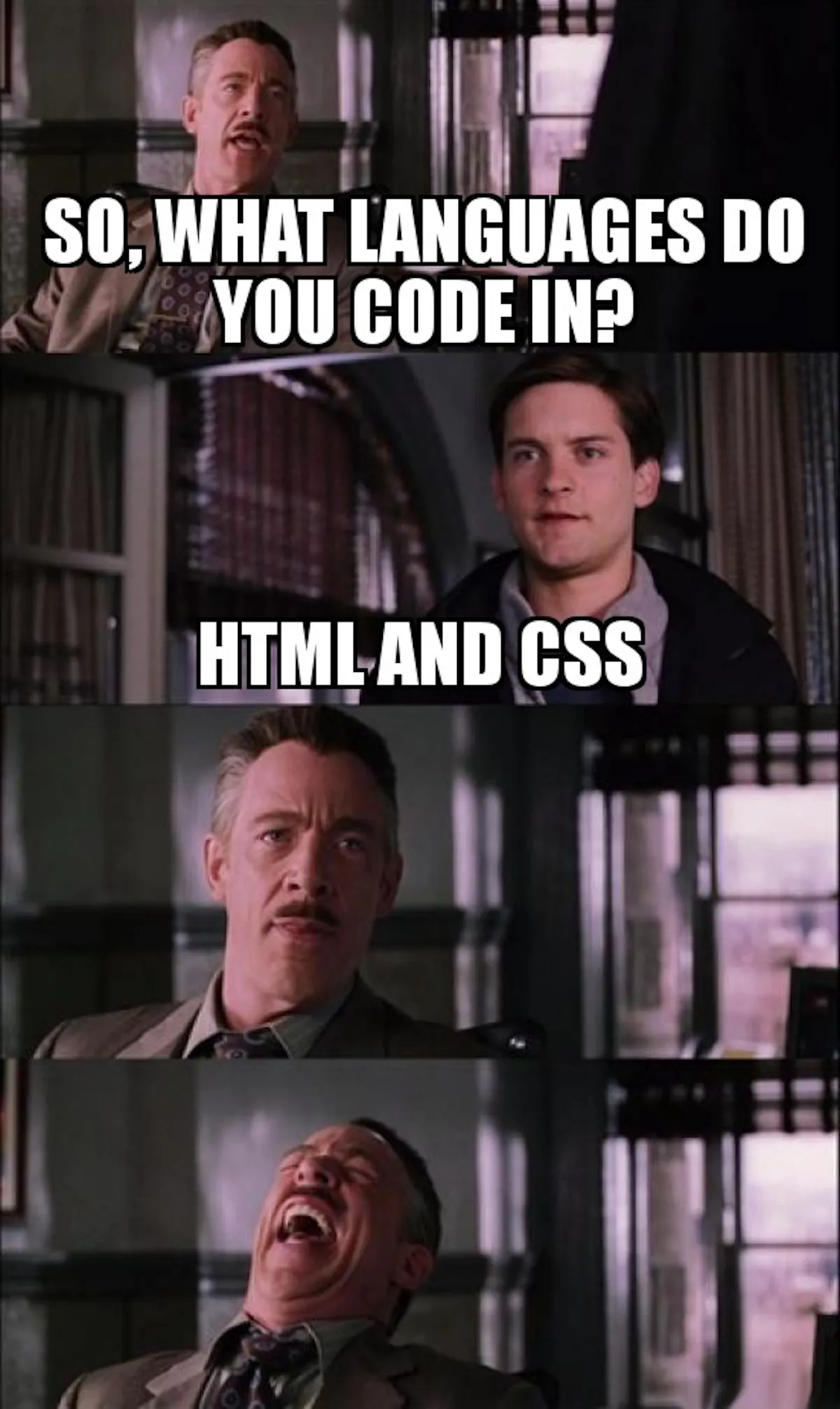 This would be my honest reaction : r/ProgrammerHumor