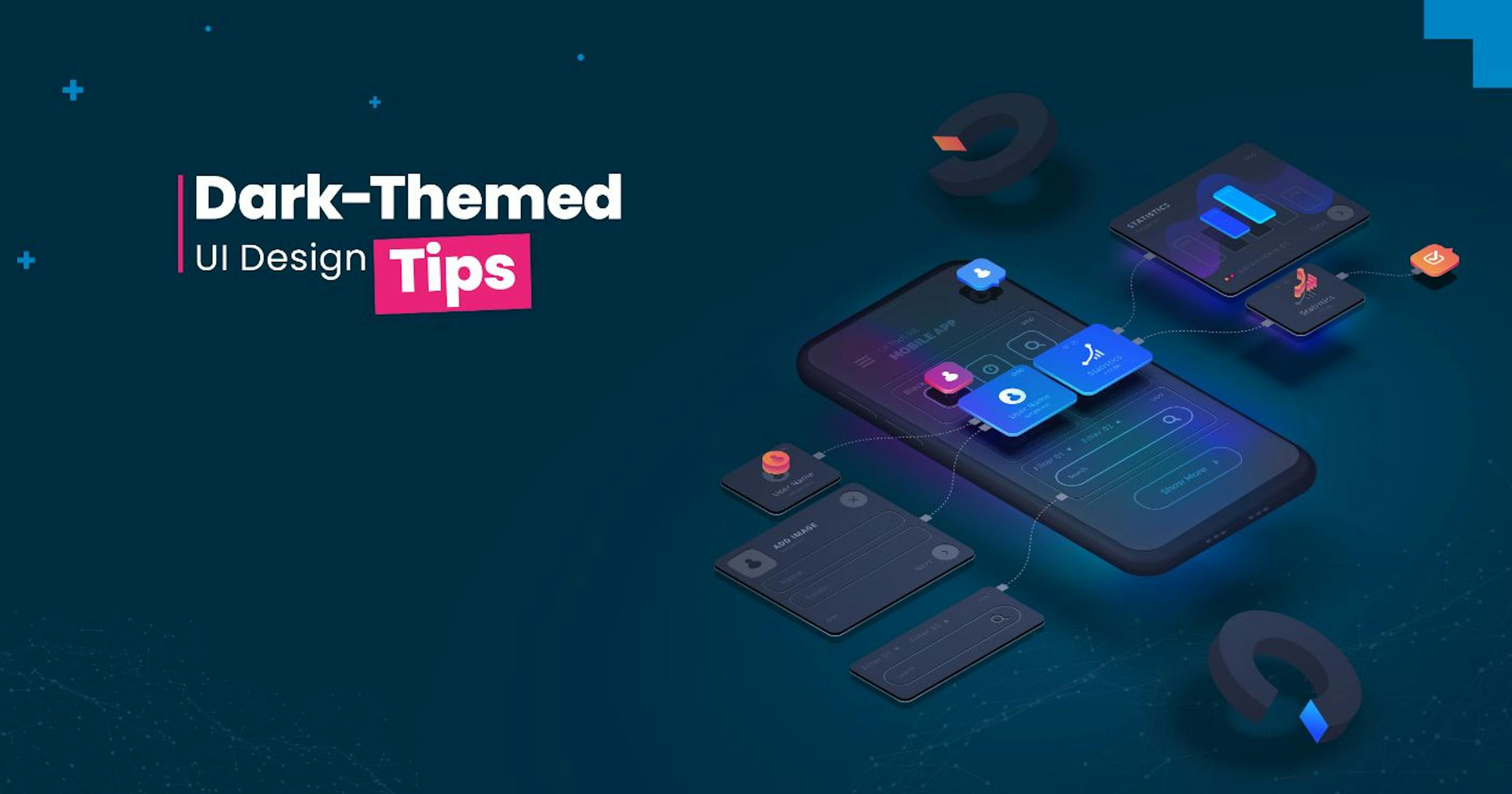 featured image - Dark-Themed UI Design Tips