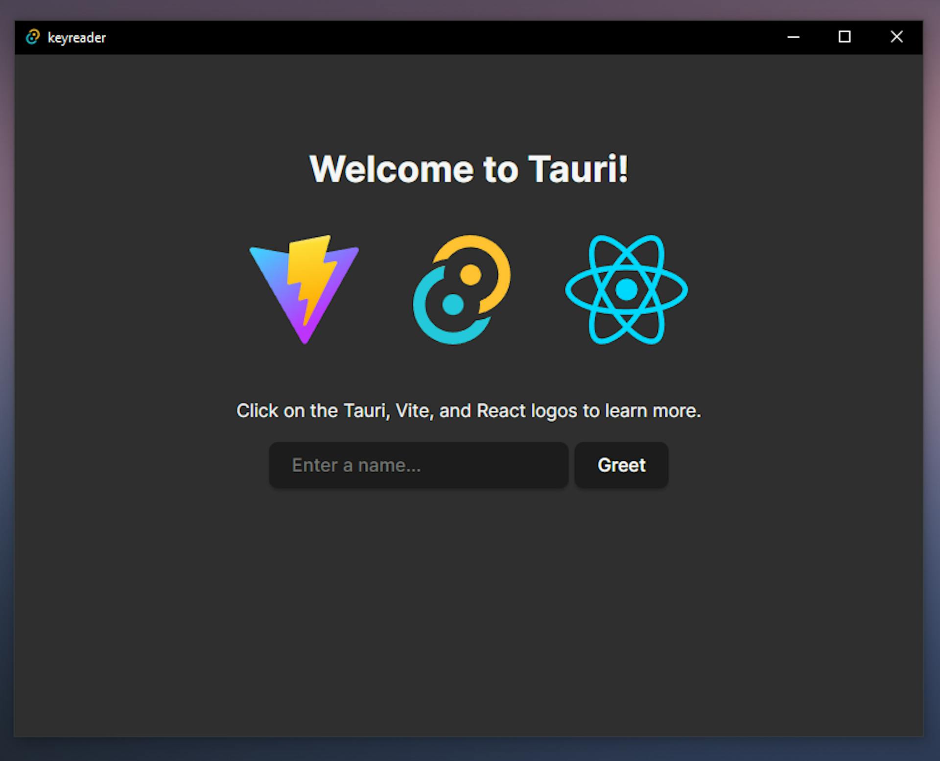 Tauri app