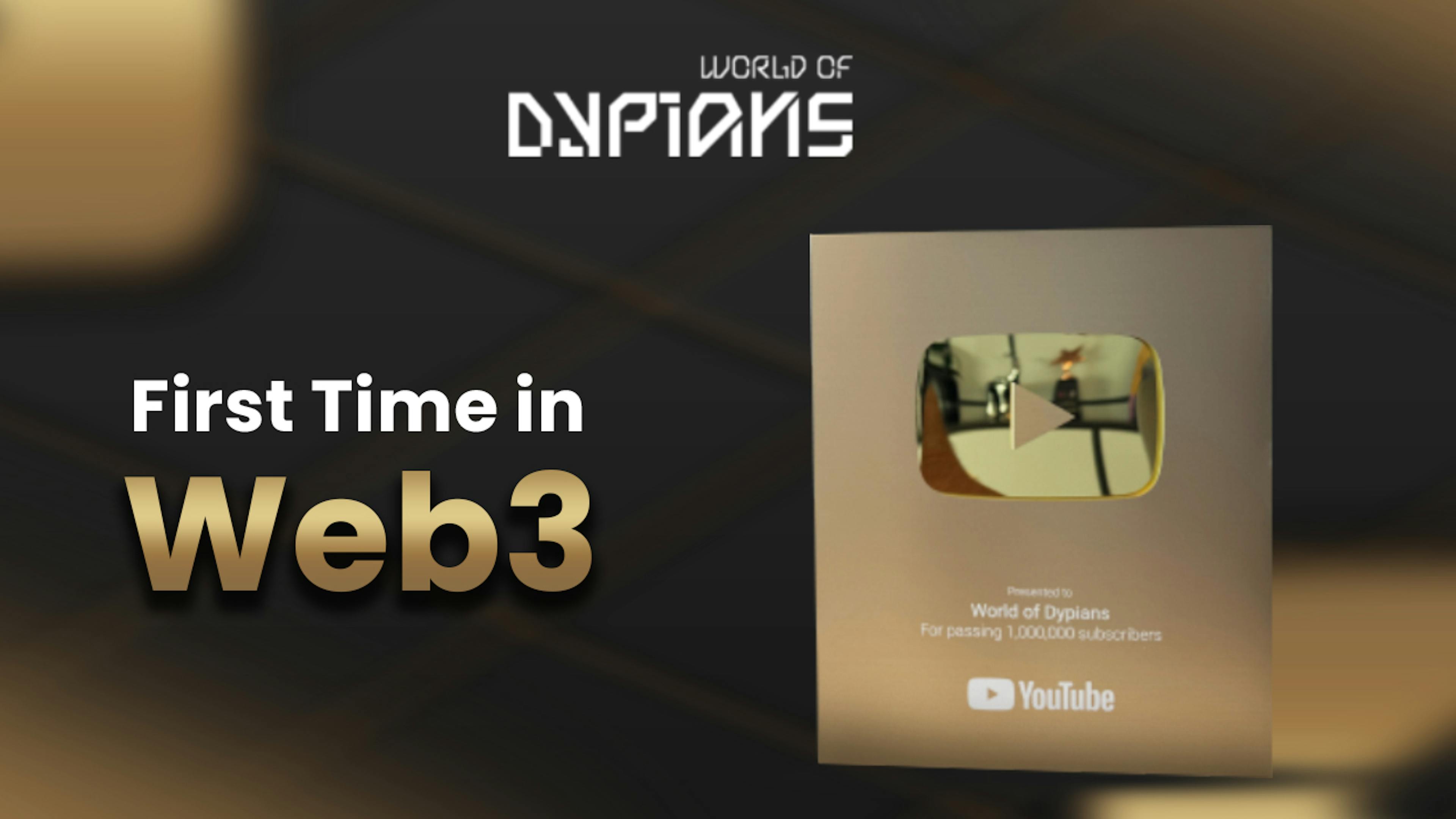 featured image - YouTube Gold Button waxaa loo yaqaan 'World of Dypians Making Web3 Gaming History'