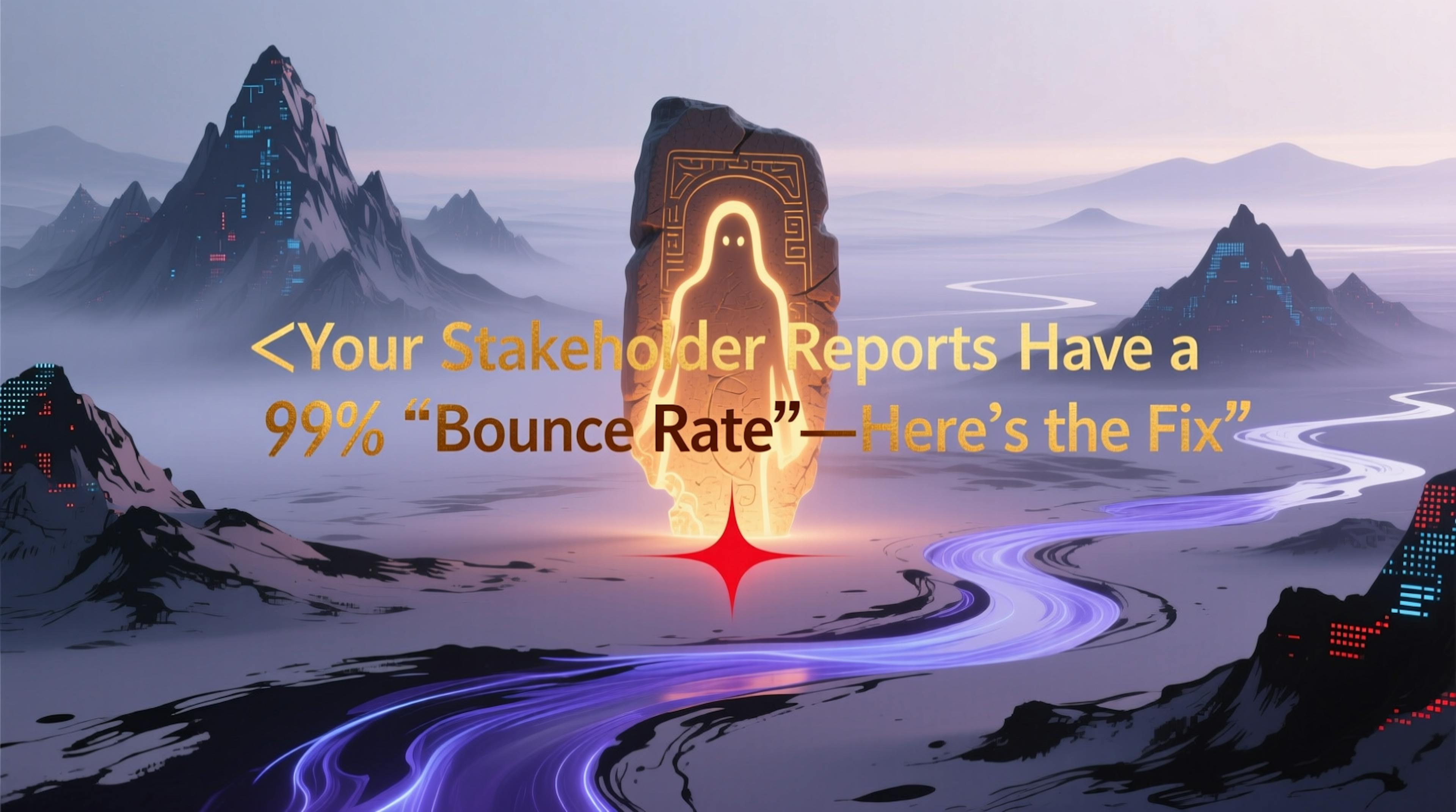 featured image - Your Stakeholder Reports Have a 99% "Bounce Rate"? Here’s the Fix