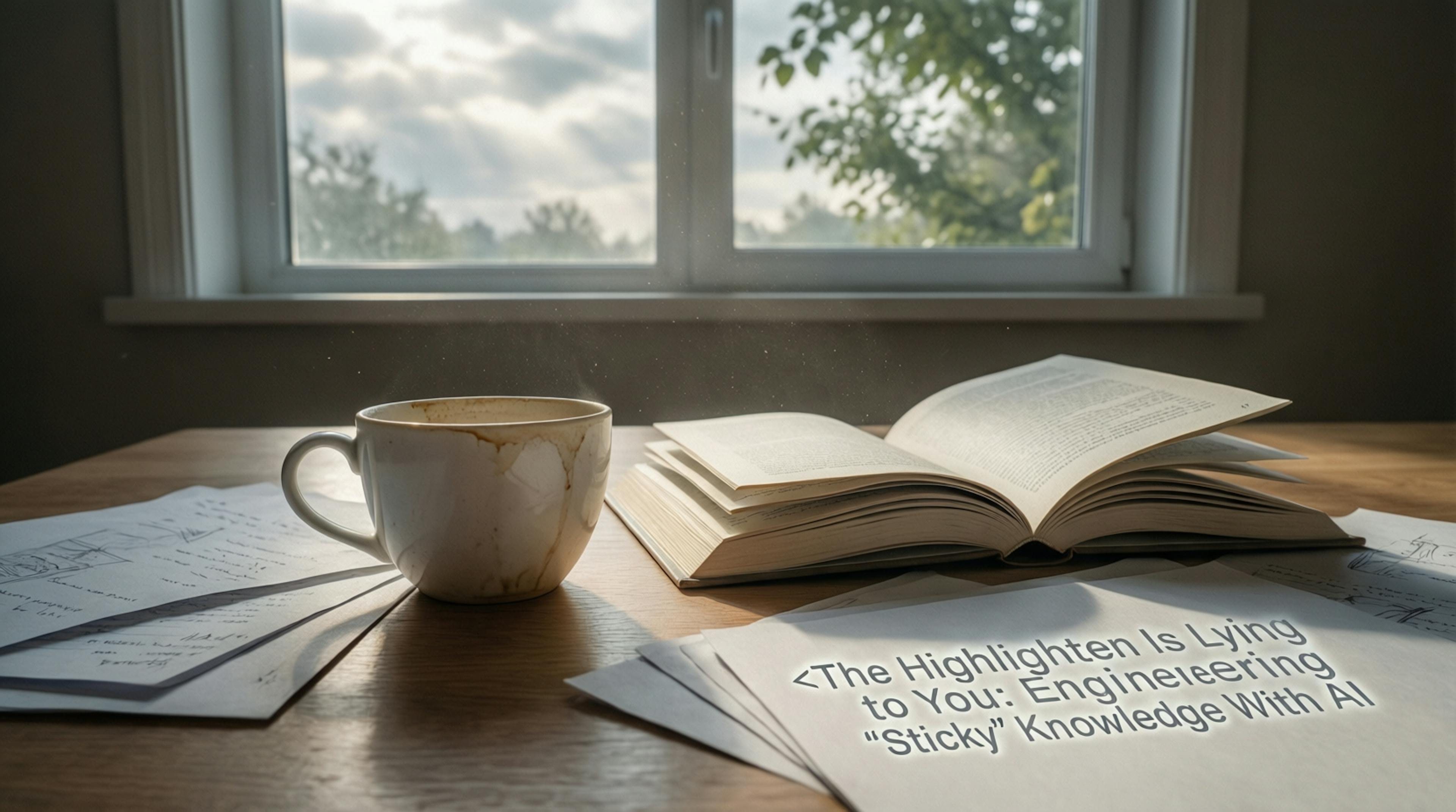 featured image - The Highlighter Is Lying to You: Engineering "Sticky" Knowledge With AI