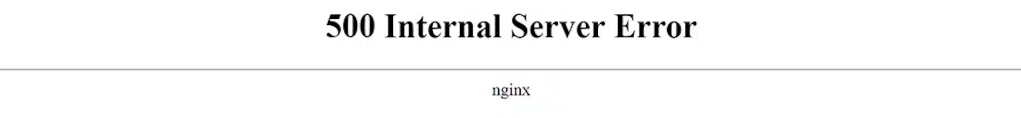 Error 400 was raised by nginx
