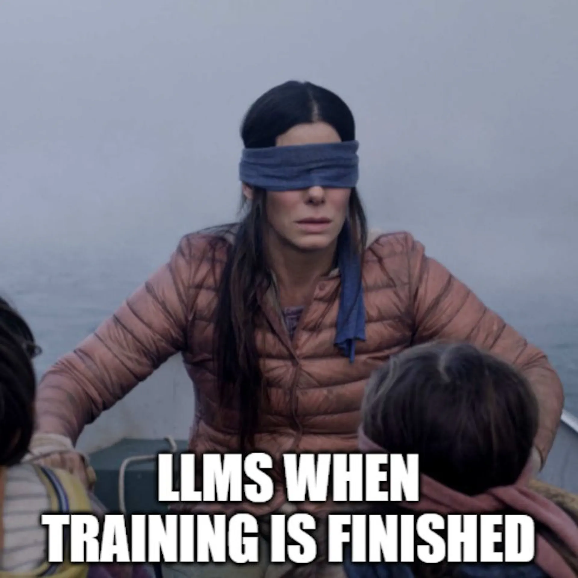 LLMs are blind to current information as they only know the world at the time their training is completed