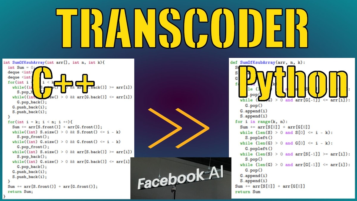 featured image - The Facebook TransCoder Explained: Converting Coding Languages with AI