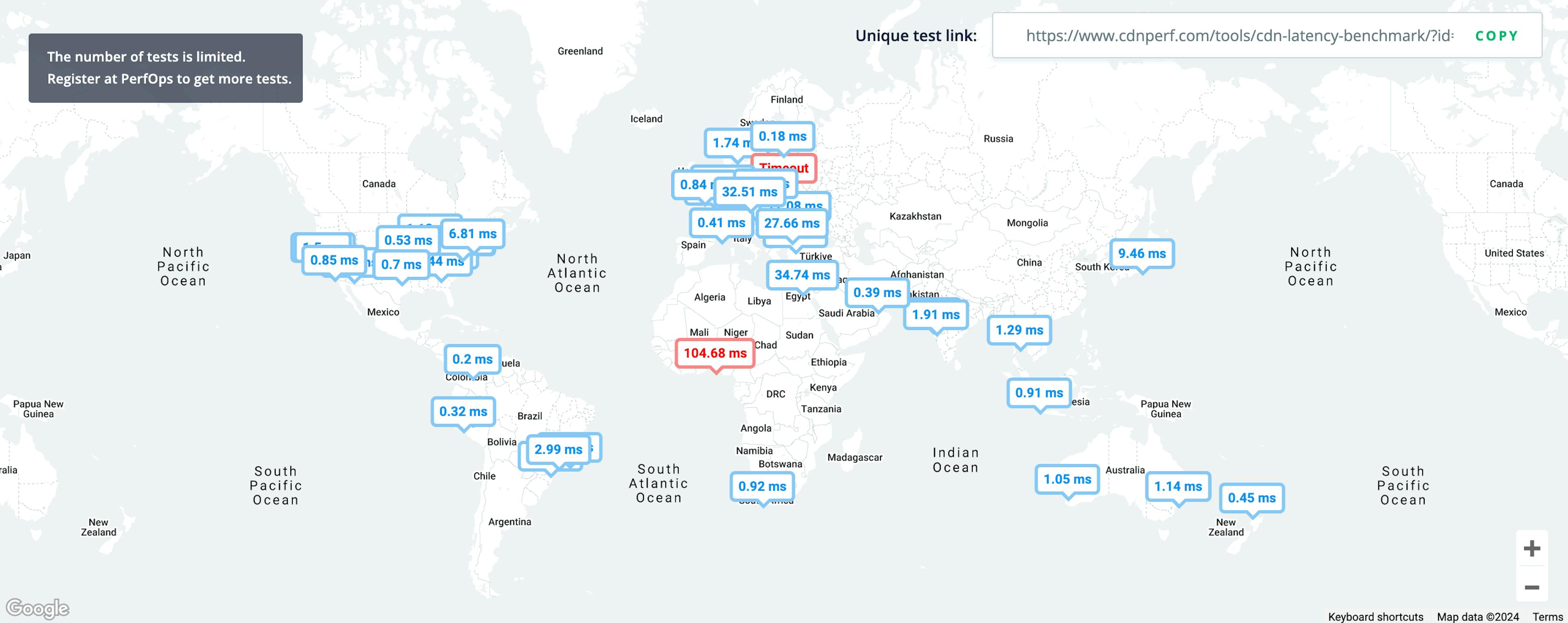 vercel global latency measurement