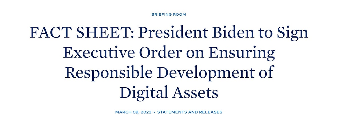 featured image - President Biden to Sign Executive Order on Ensuring Responsible Development of Digital Assets