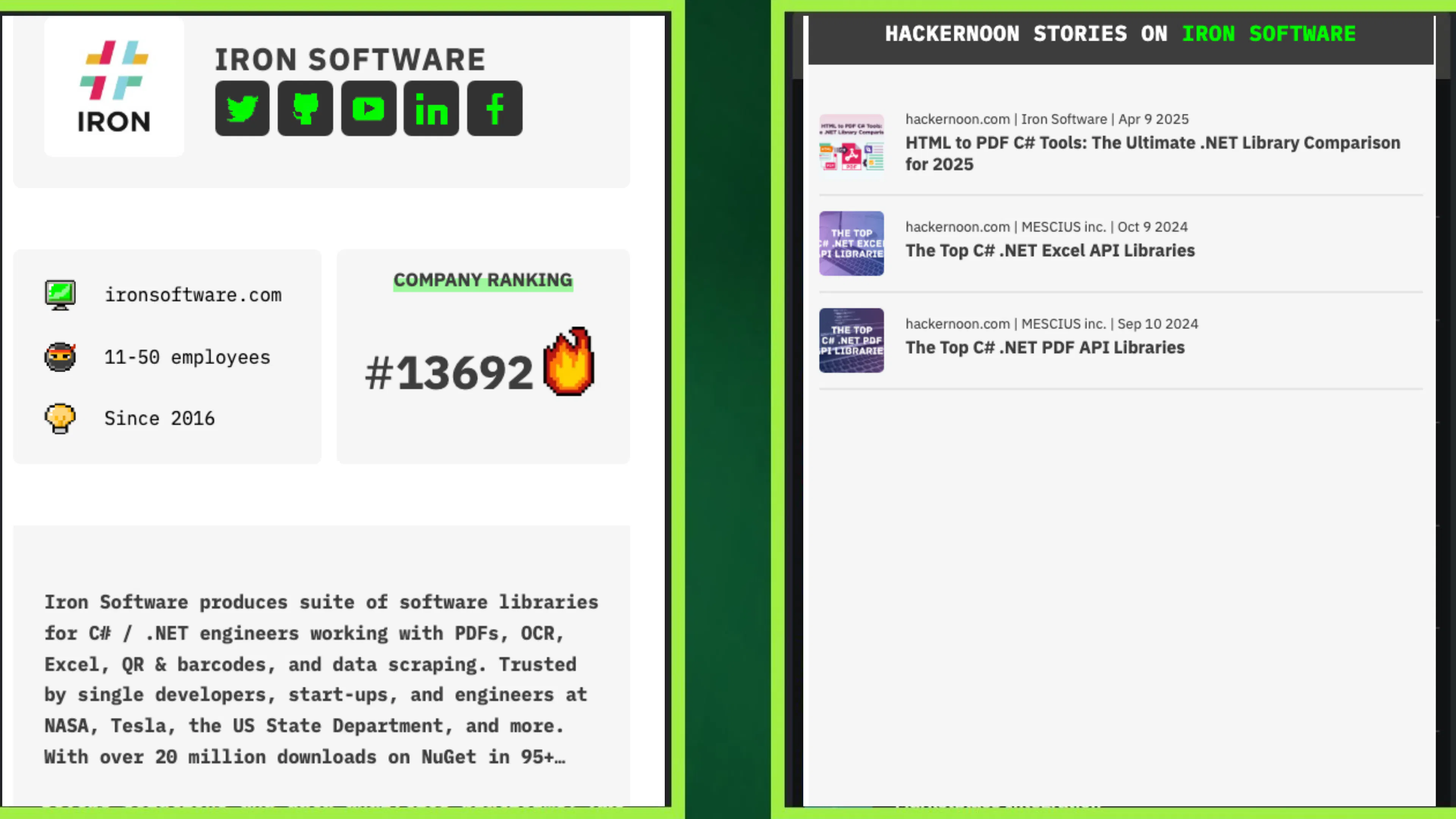 featured image - Meet Iron Software: HackerNoon Company of the Week 