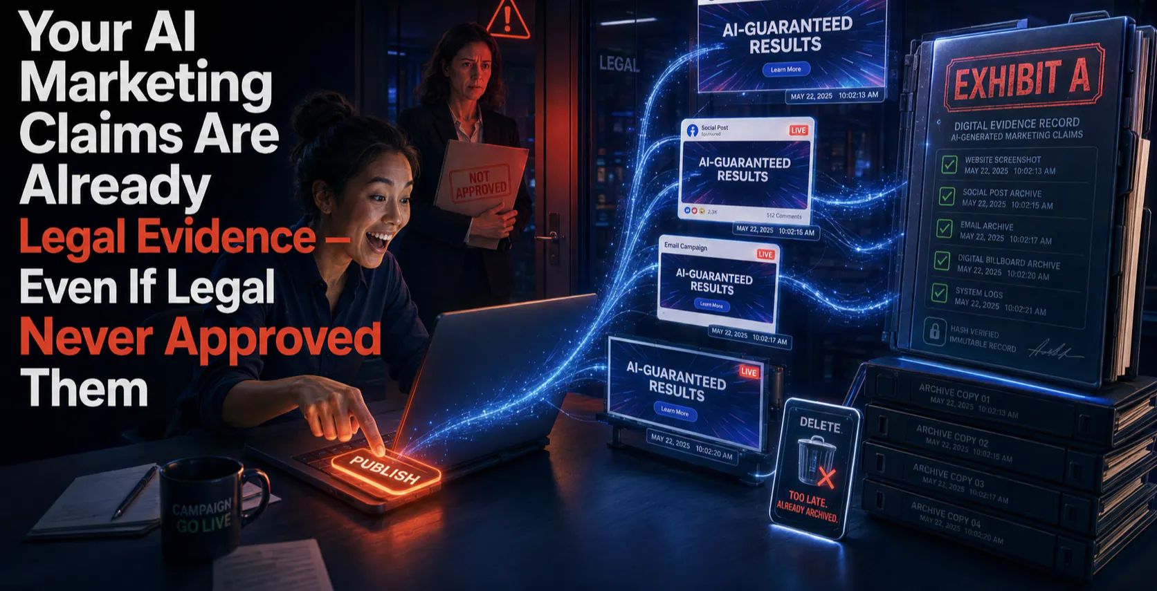 Your AI Marketing Claims Are Already Legal Evidence — Even If Legal Never Approved Them