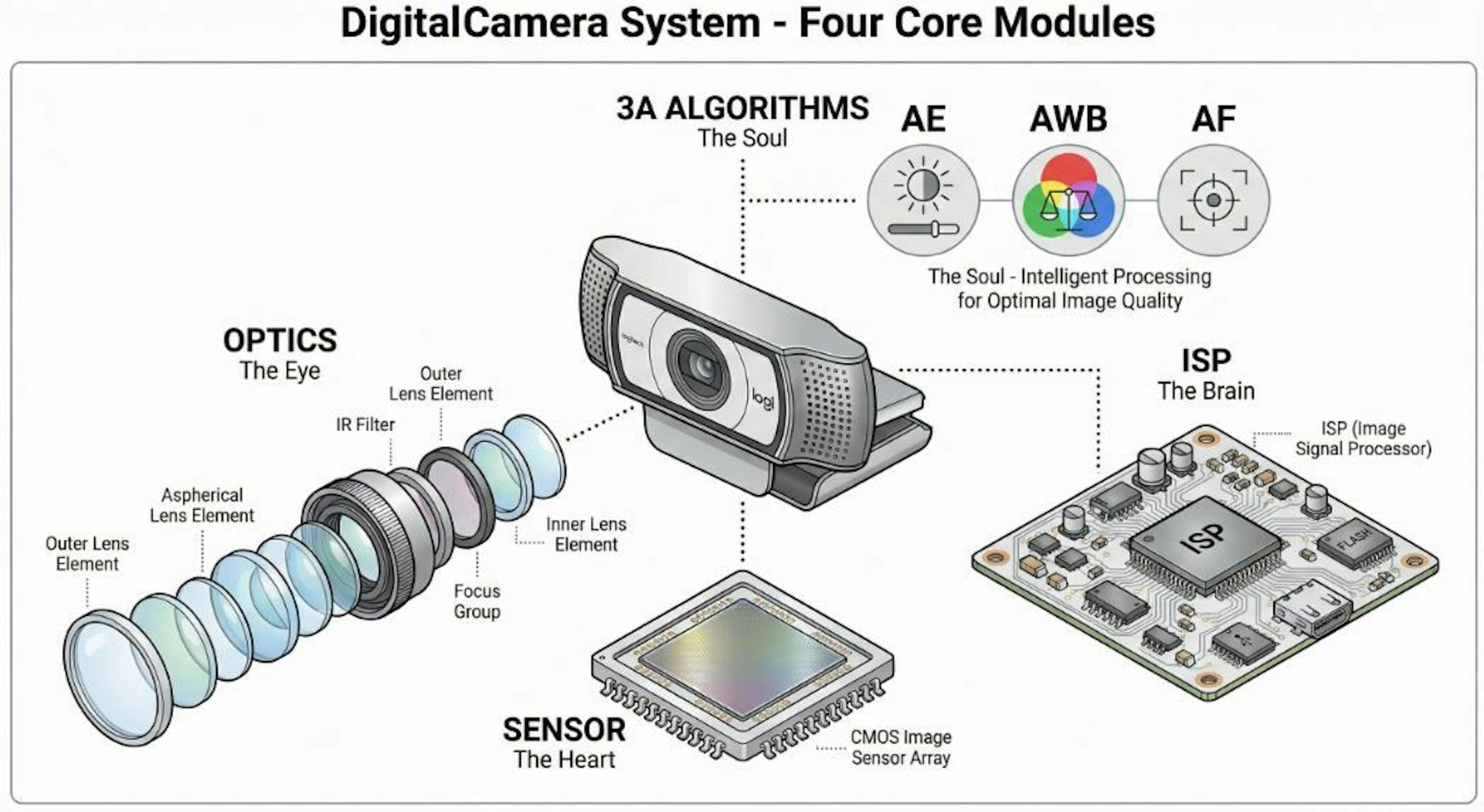 featured image - An Imaging Engineer’s Notes, Part 1: The Four Core Modules of a Digital Camera