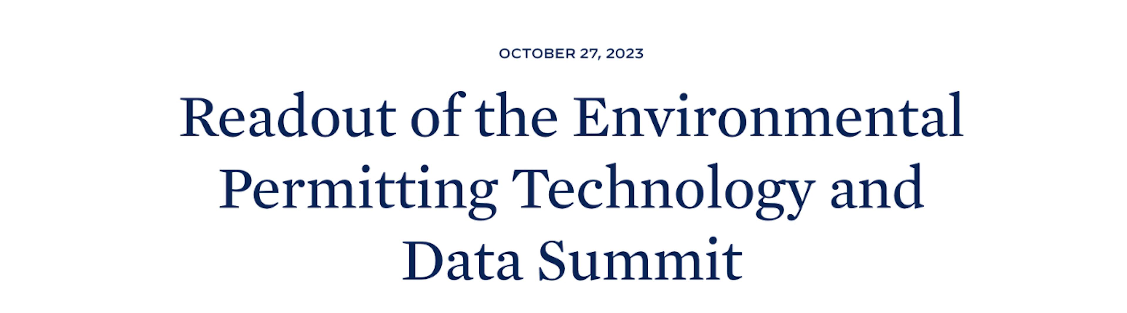featured image - White House Summit Explores Tech Solutions for Efficient Environmental Reviews