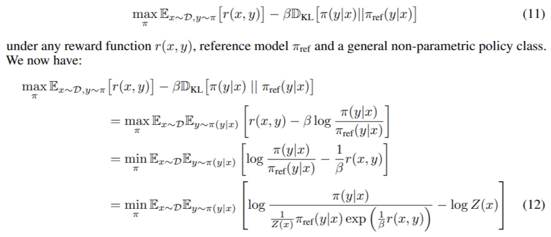 featured image - Deriving the Optimum of the KL-Constrained Reward Maximization Objective