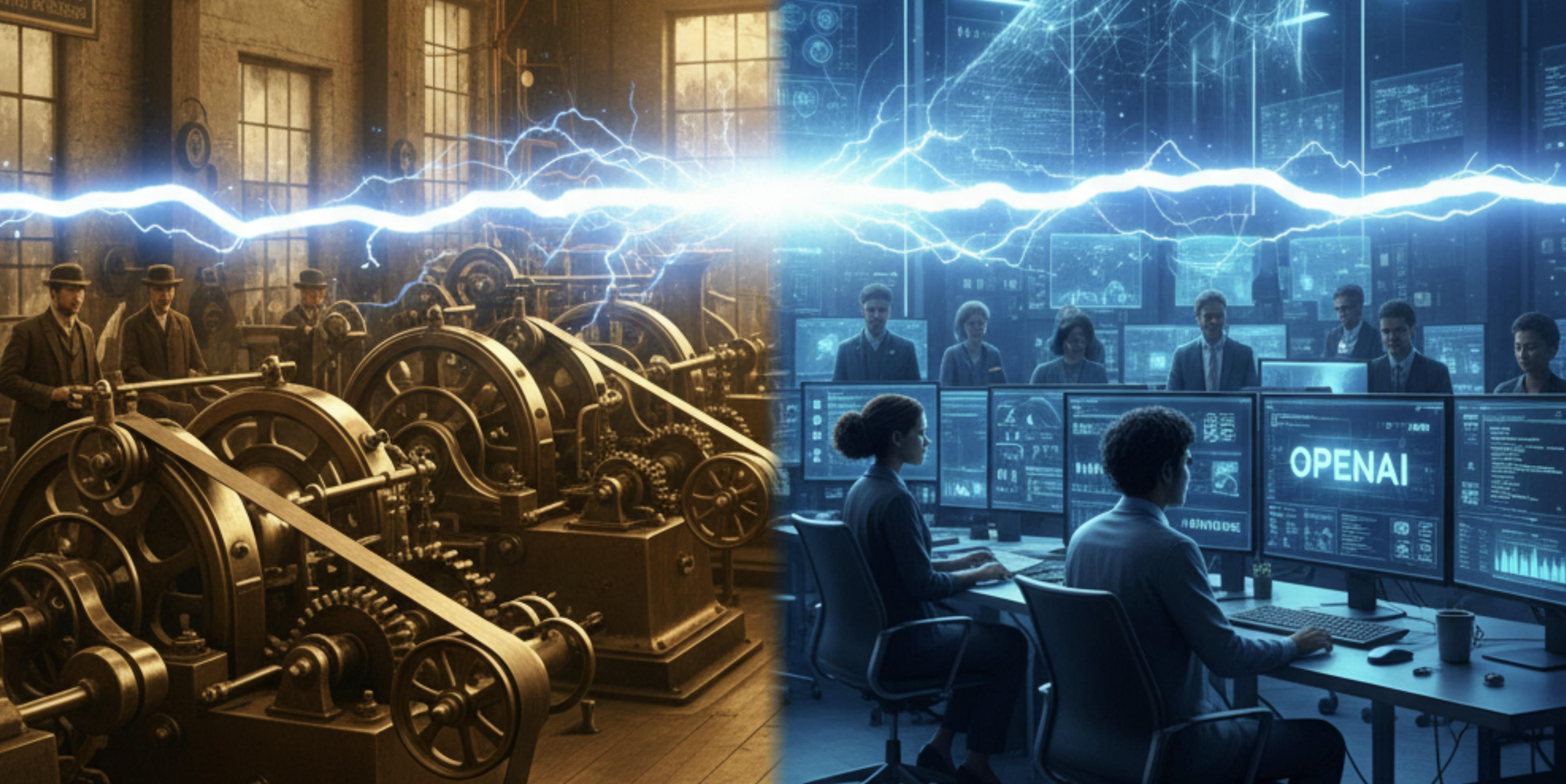 featured image - What Electrification Teaches Us About AI's Real Value Layer