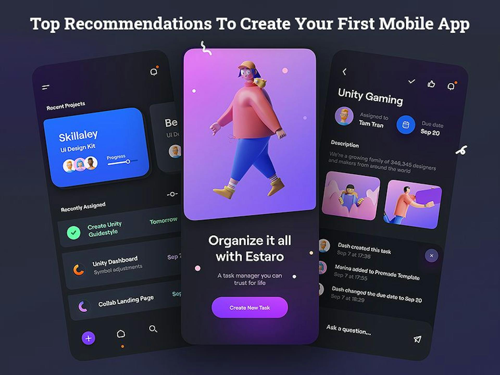 featured image - 10 Steps To Create Your First Mobile App