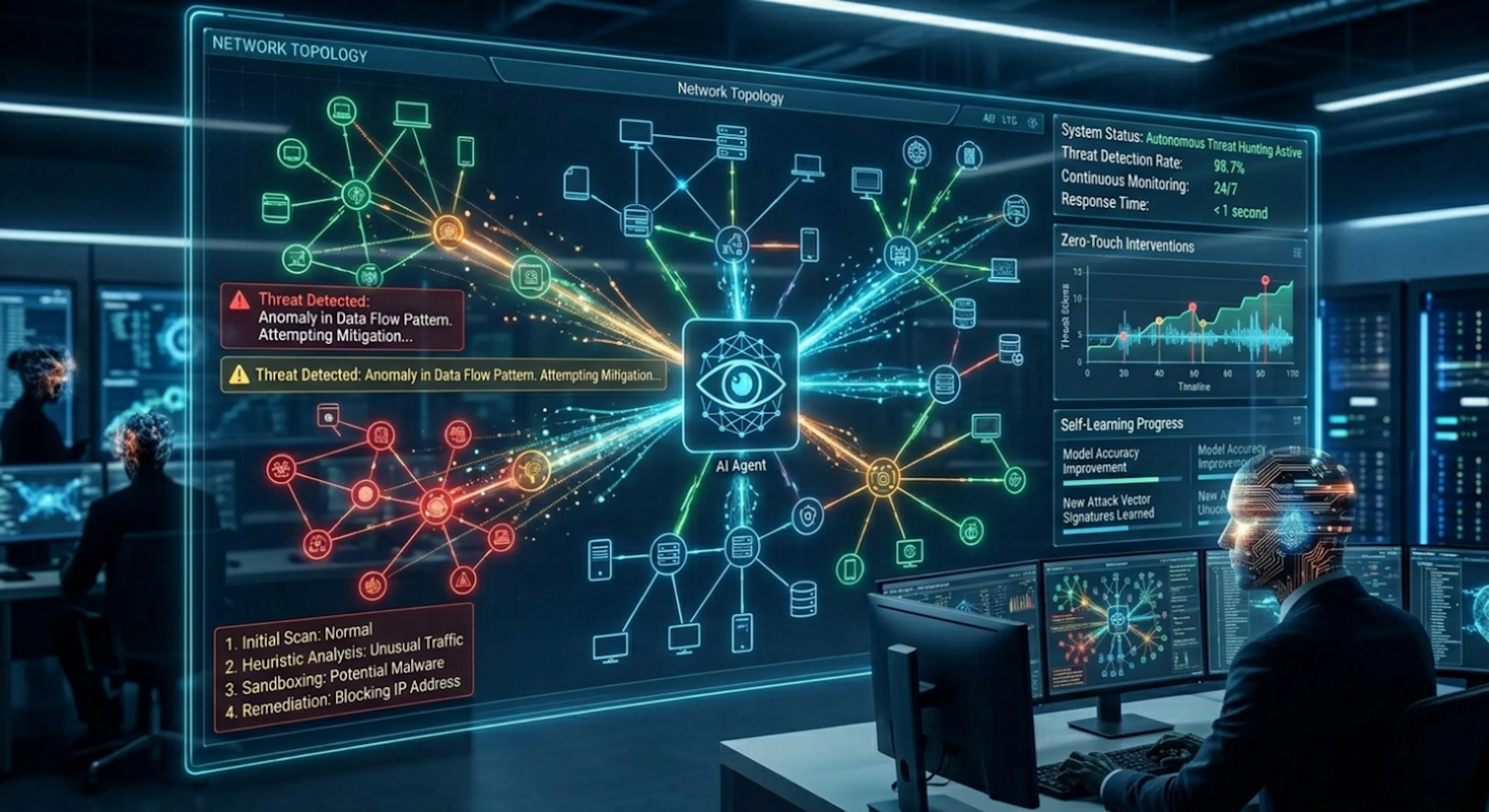 featured image - Applying Karpathy’s Loop to Build a Self-Learning Threat Hunting System