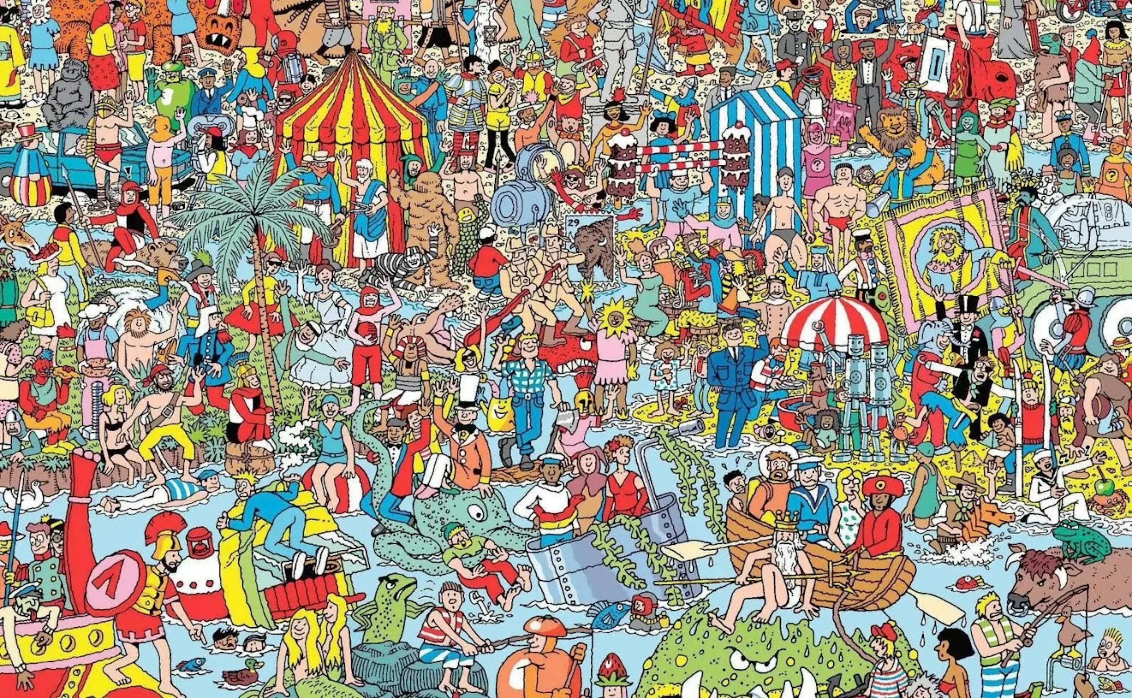 Bạn có tìm thấy Wally trong hình không?