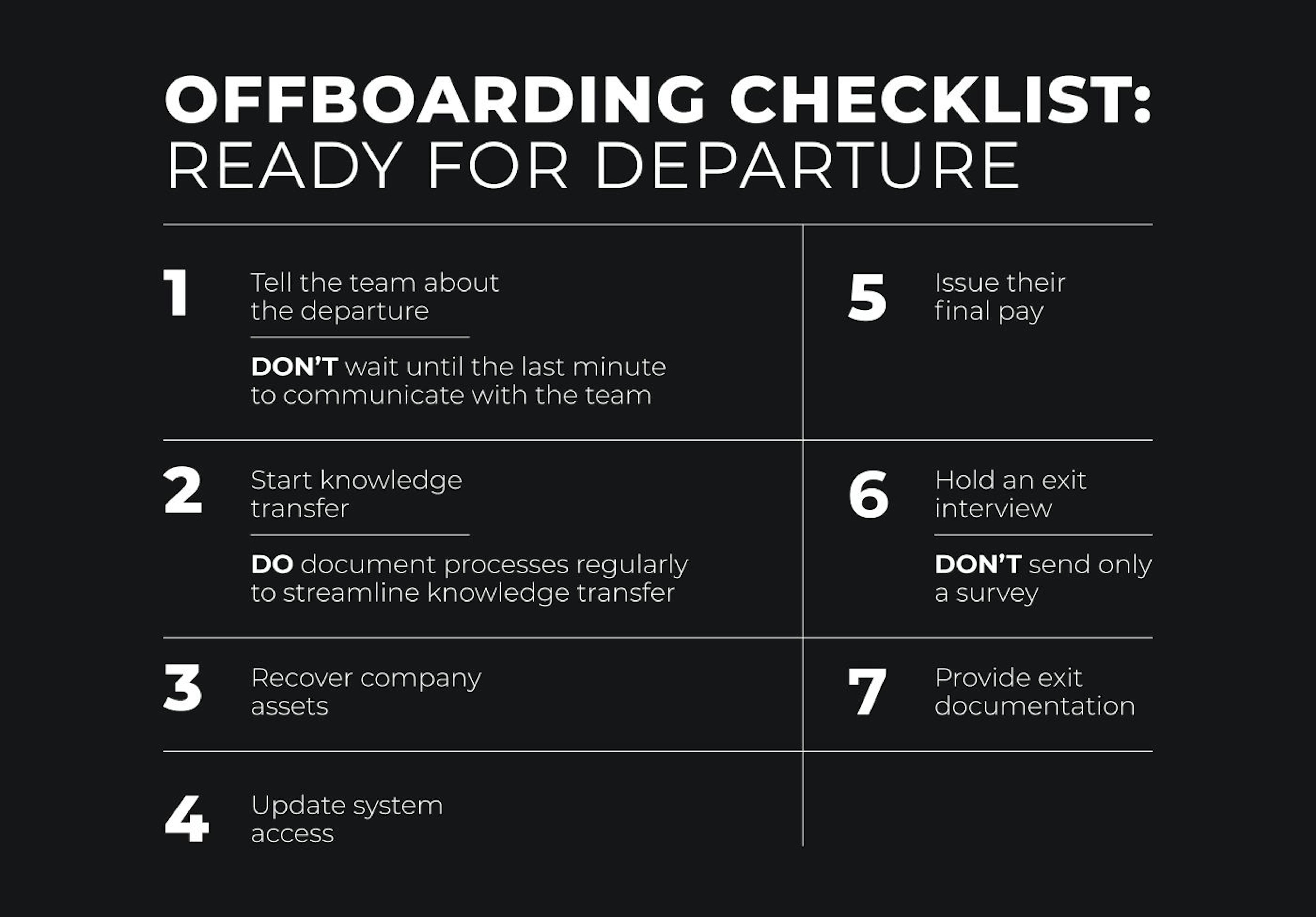 Offboarding Checklist