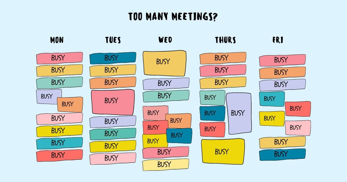 featured image - How to Stop the Meeting Madness When You Have Too Many Work Meetings
