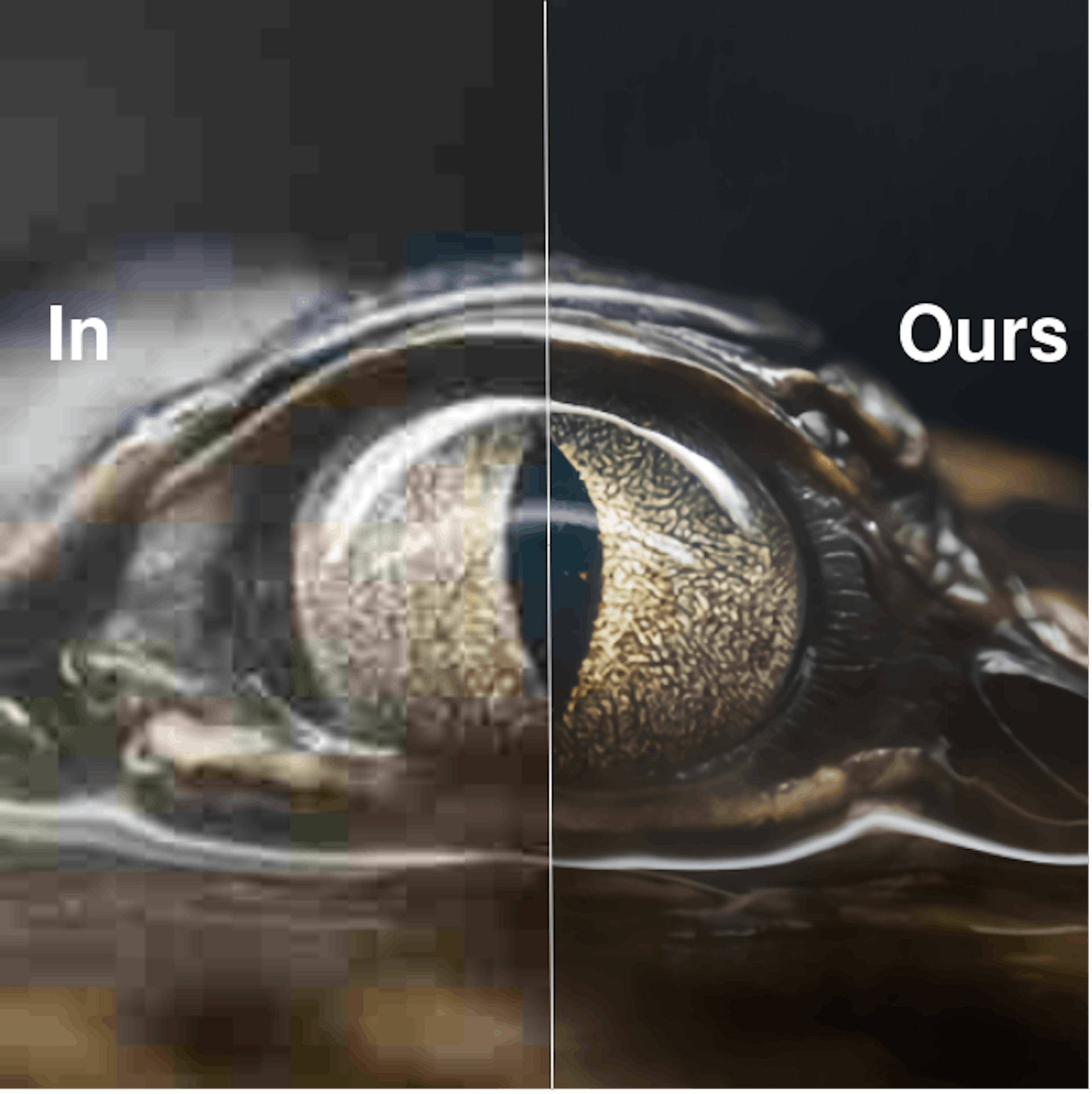 An example before and after image from Swin2SR