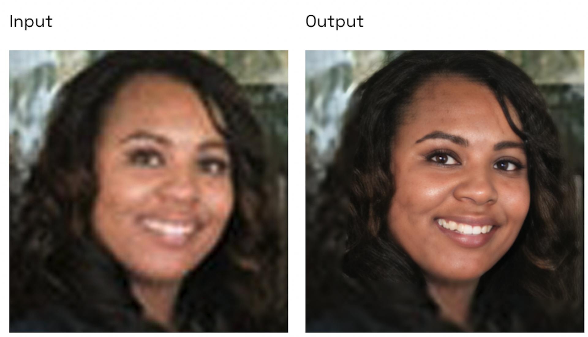 Example image restoration using GFPGAN