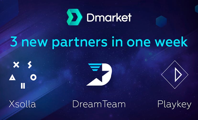 /dmarket-signs-three-major-partners-in-one-week-2e0d5463892a feature image