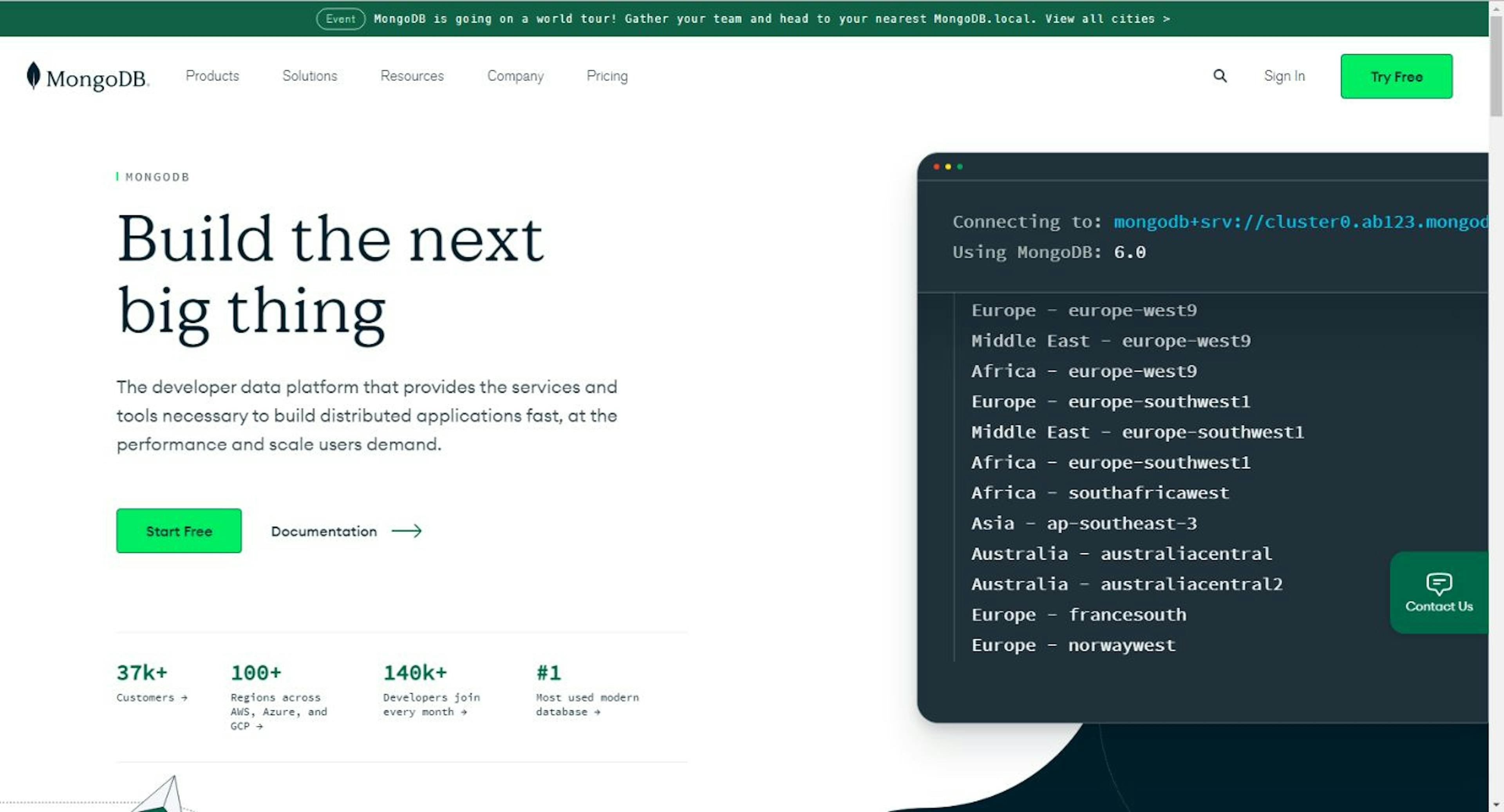 MongoDB Home Page