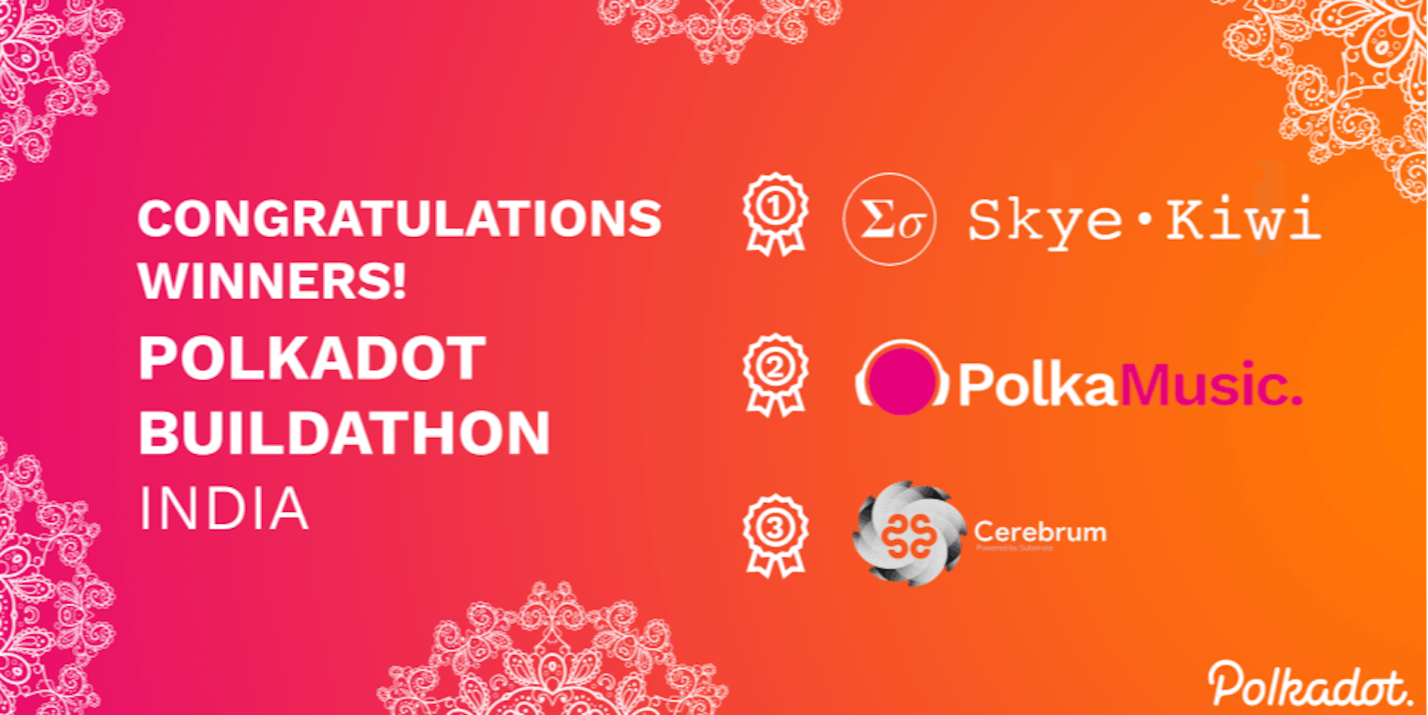 featured image - Meet the winners of the Polkadot Buildathon: India