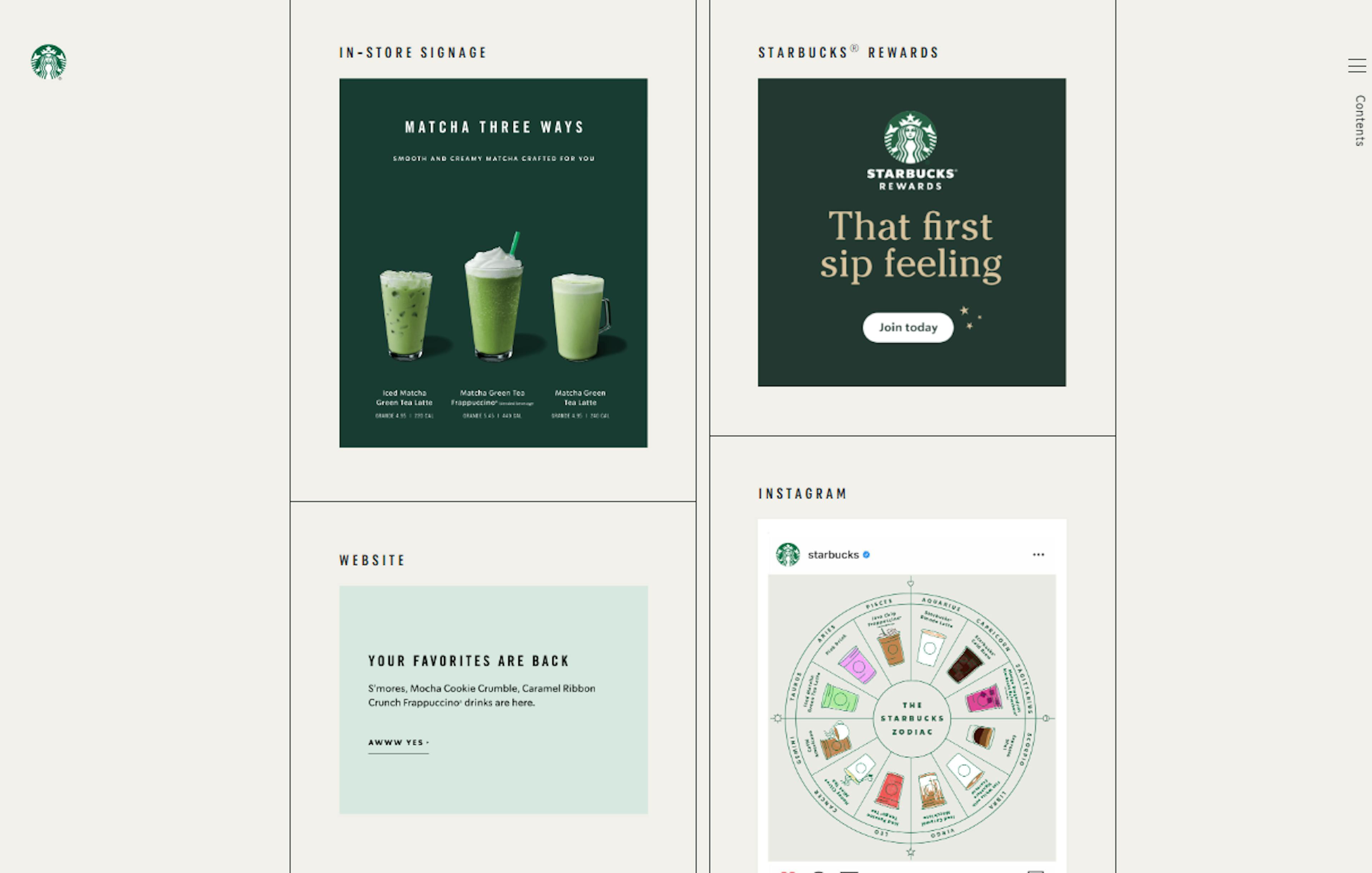 An example of Starbucks’ style guide