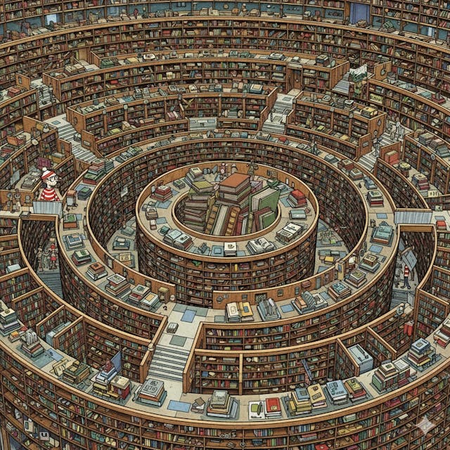 /how-ai-reasoning-mirrors-borges-library-of-babel feature image