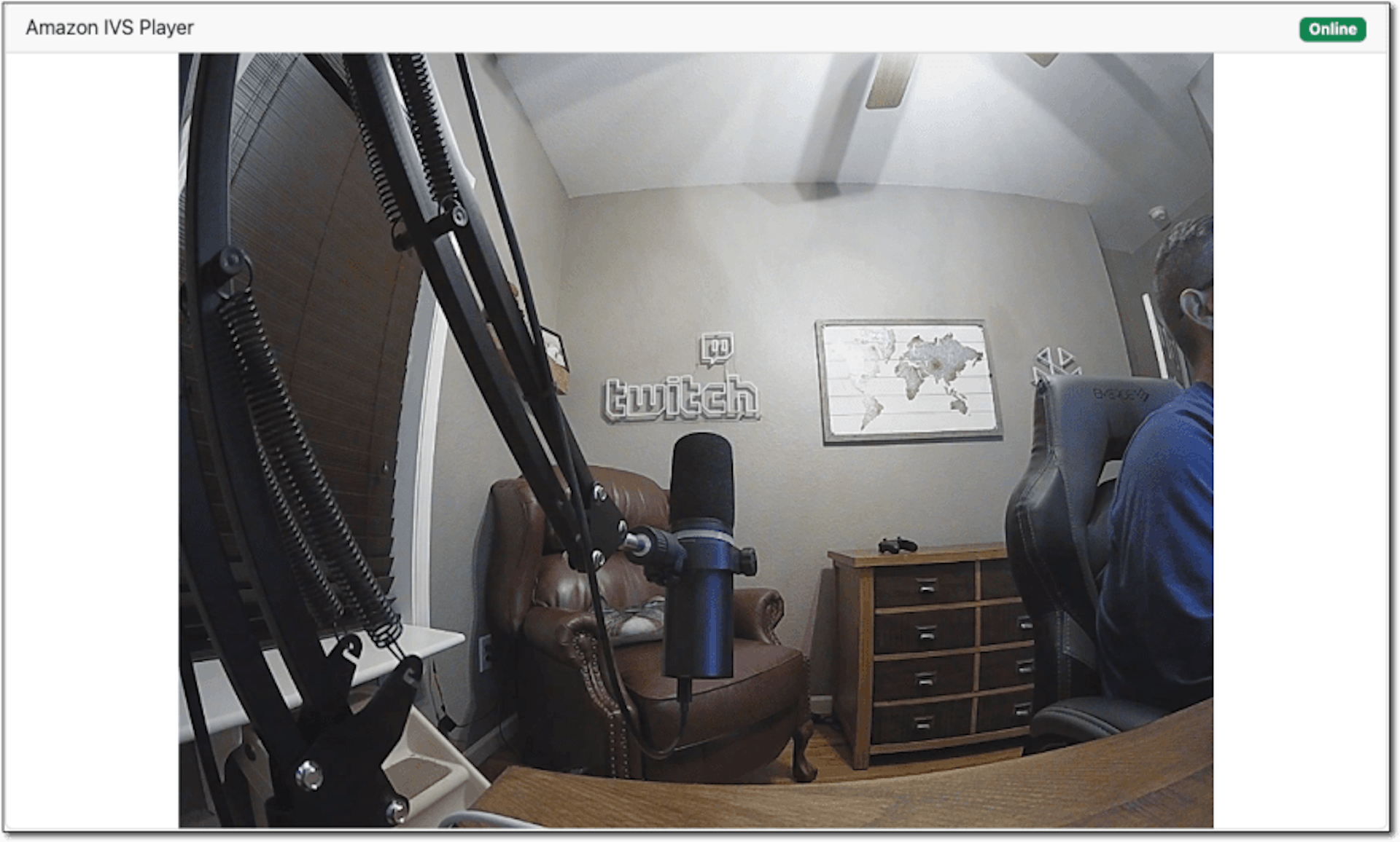 IP Camera streamed to Amazon IVS