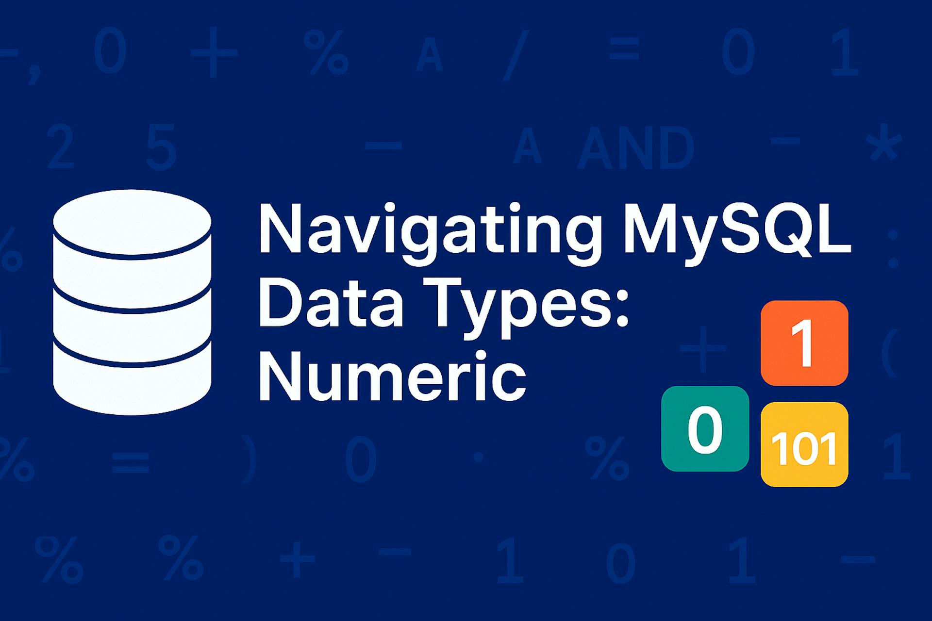 Navigating MySQL data types: numeric | HackerNoon