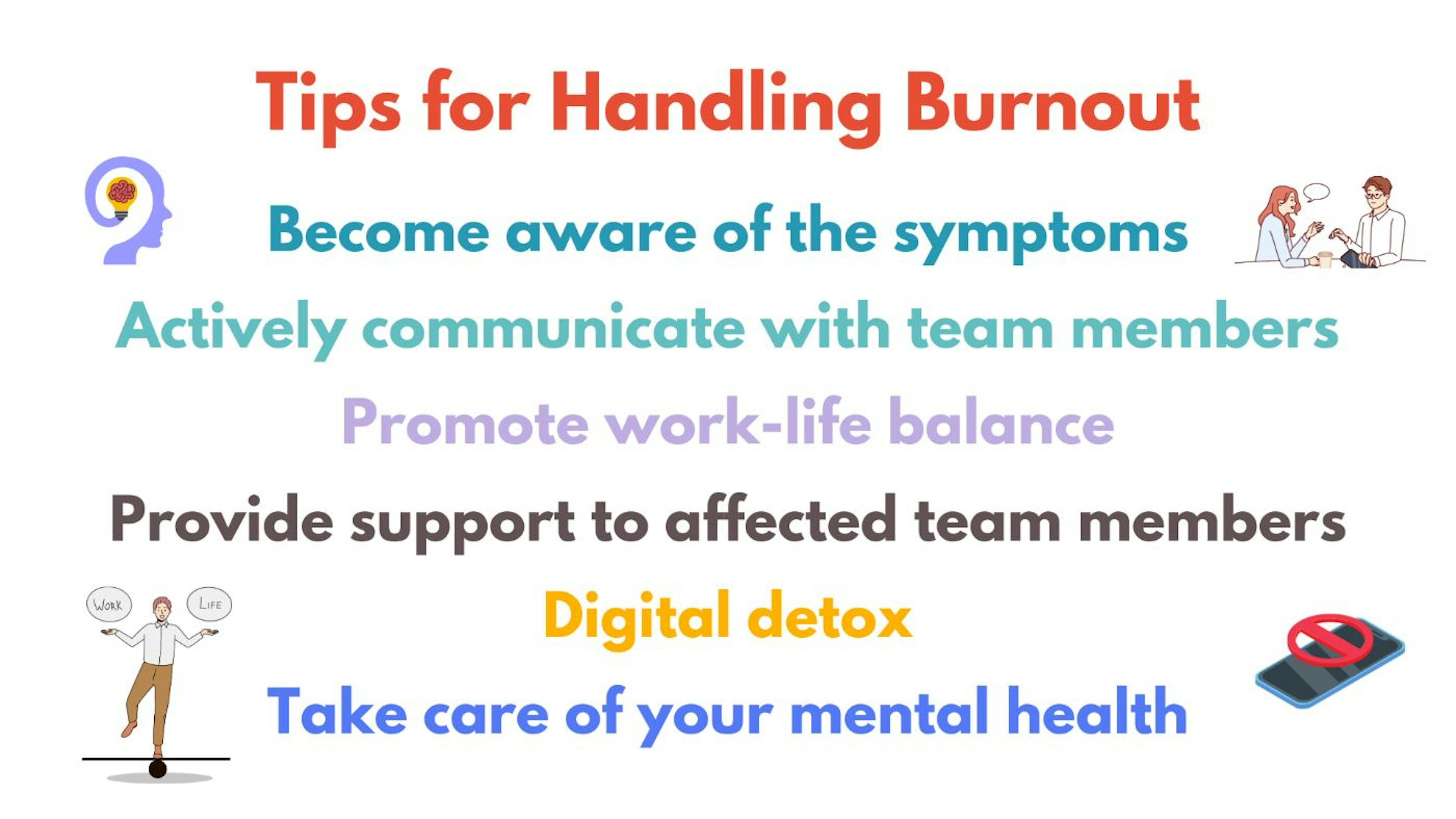 Use these tips to handle burnout wihtin your team.